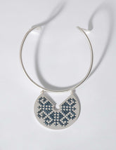 Snake Goddess Silver Necklace - CHARALAMPIA