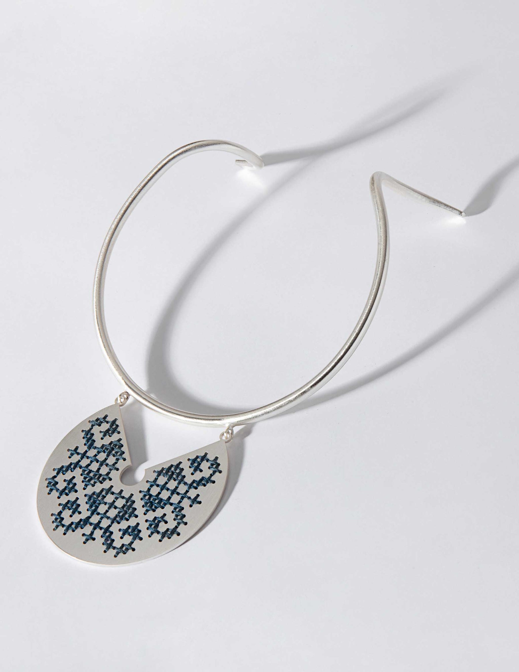 Snake Goddess Silver Necklace - CHARALAMPIA