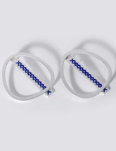 2Way Oval Silver Earrings CHARALAMPIA