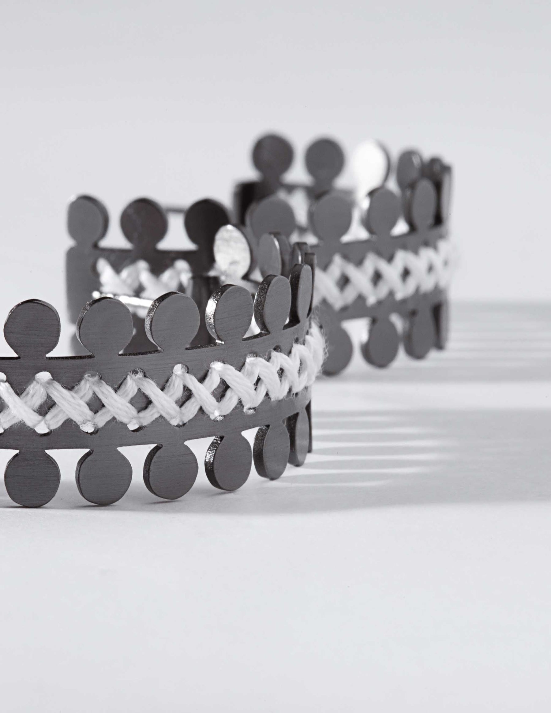 Antiope Black Hoop Earrings CHARALAMPIA