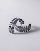 Antiope Black Hoop Earrings CHARALAMPIA