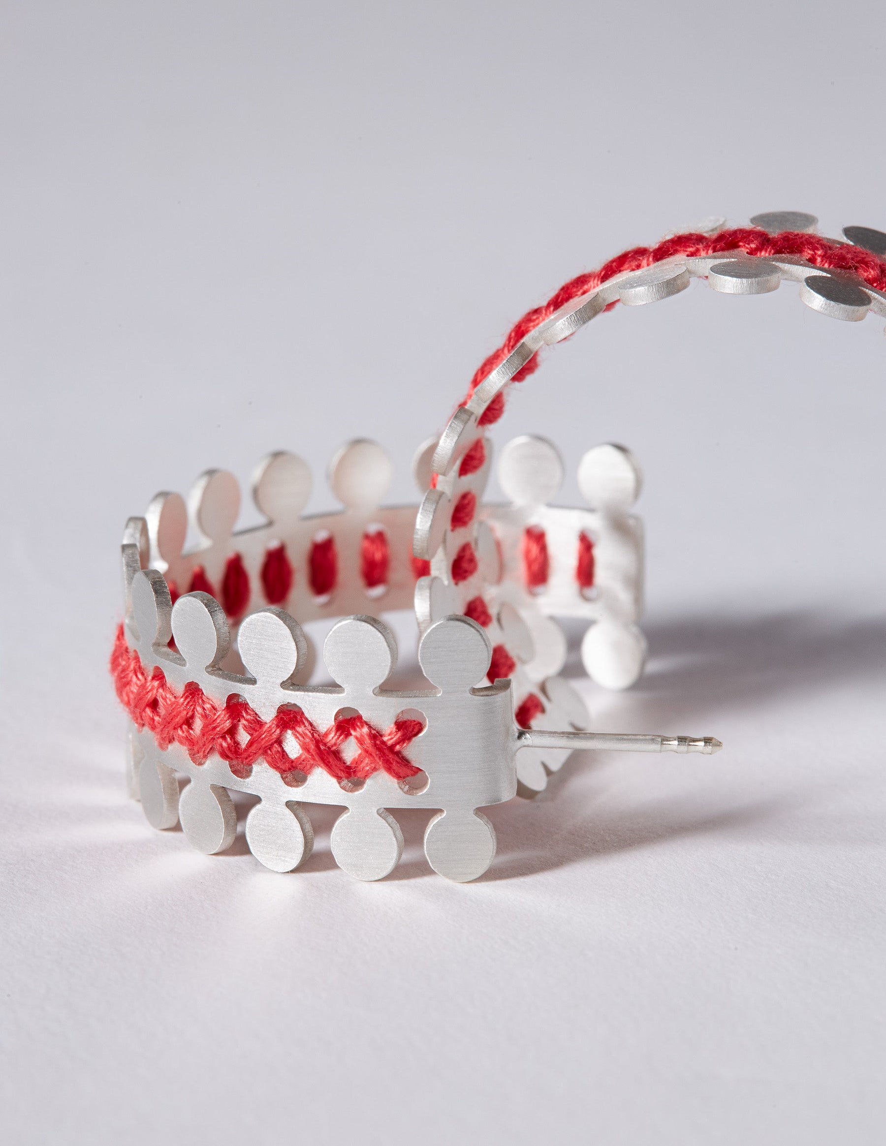 Antiope Silver Hoop Earrings CHARALAMPIA