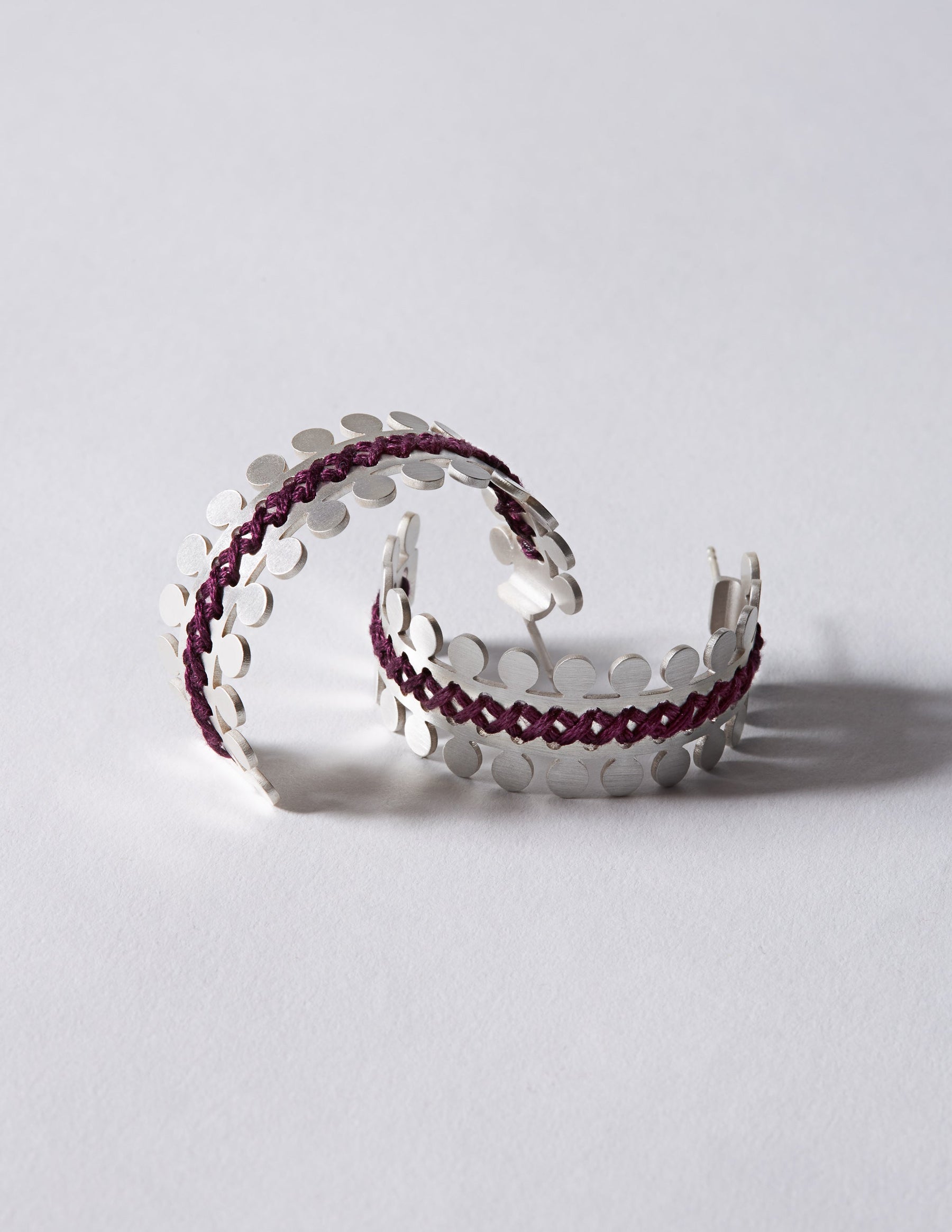 Antiope Silver Hoop Earrings CHARALAMPIA