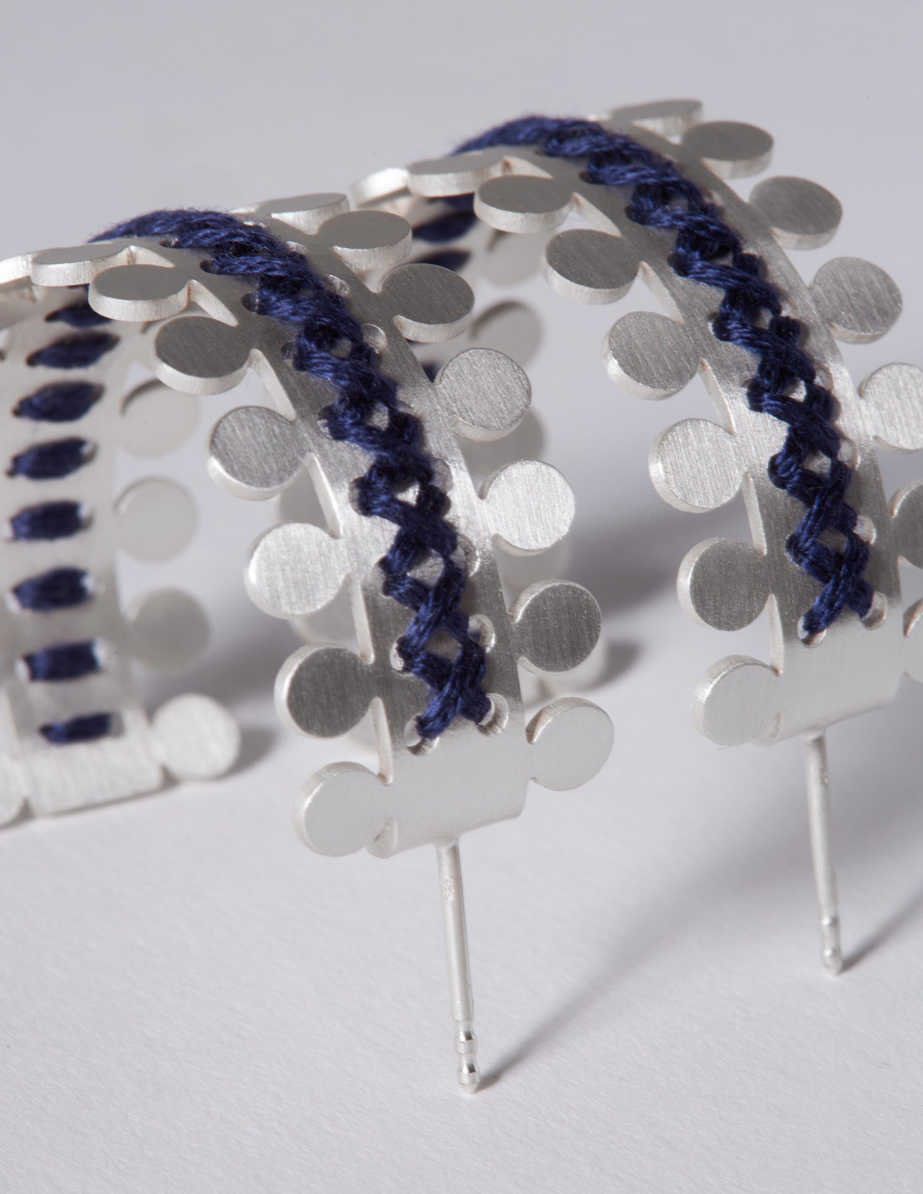 Antiope Silver Hoop Earrings CHARALAMPIA