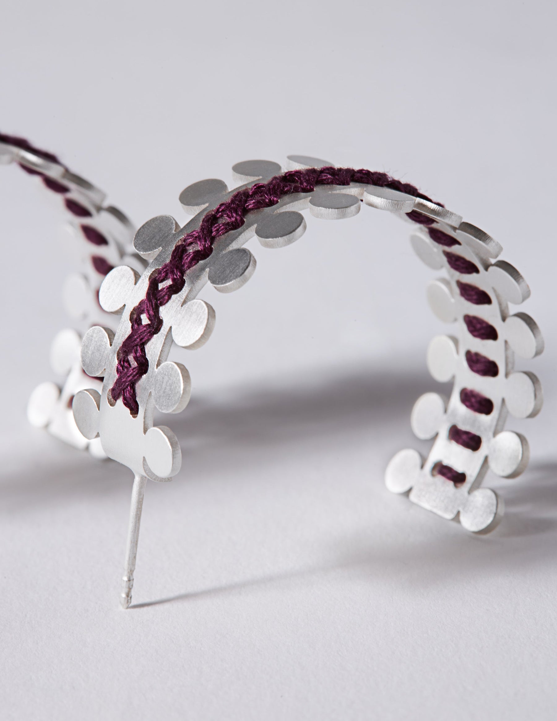 Antiope Silver Hoop Earrings CHARALAMPIA