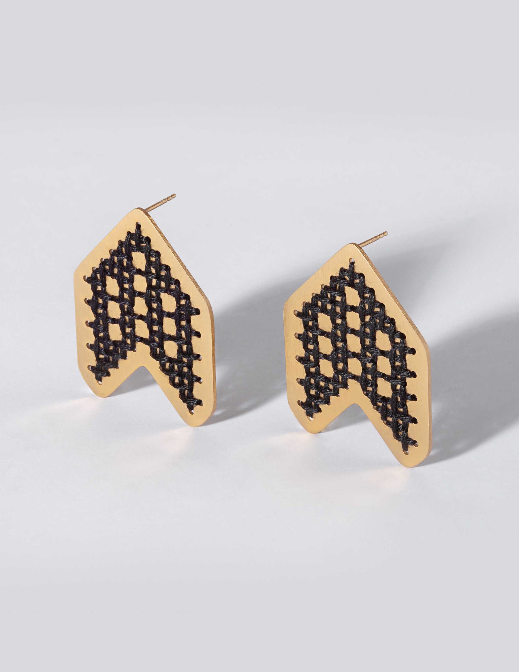 Arrow Gold Earrings - CHARALAMPIA