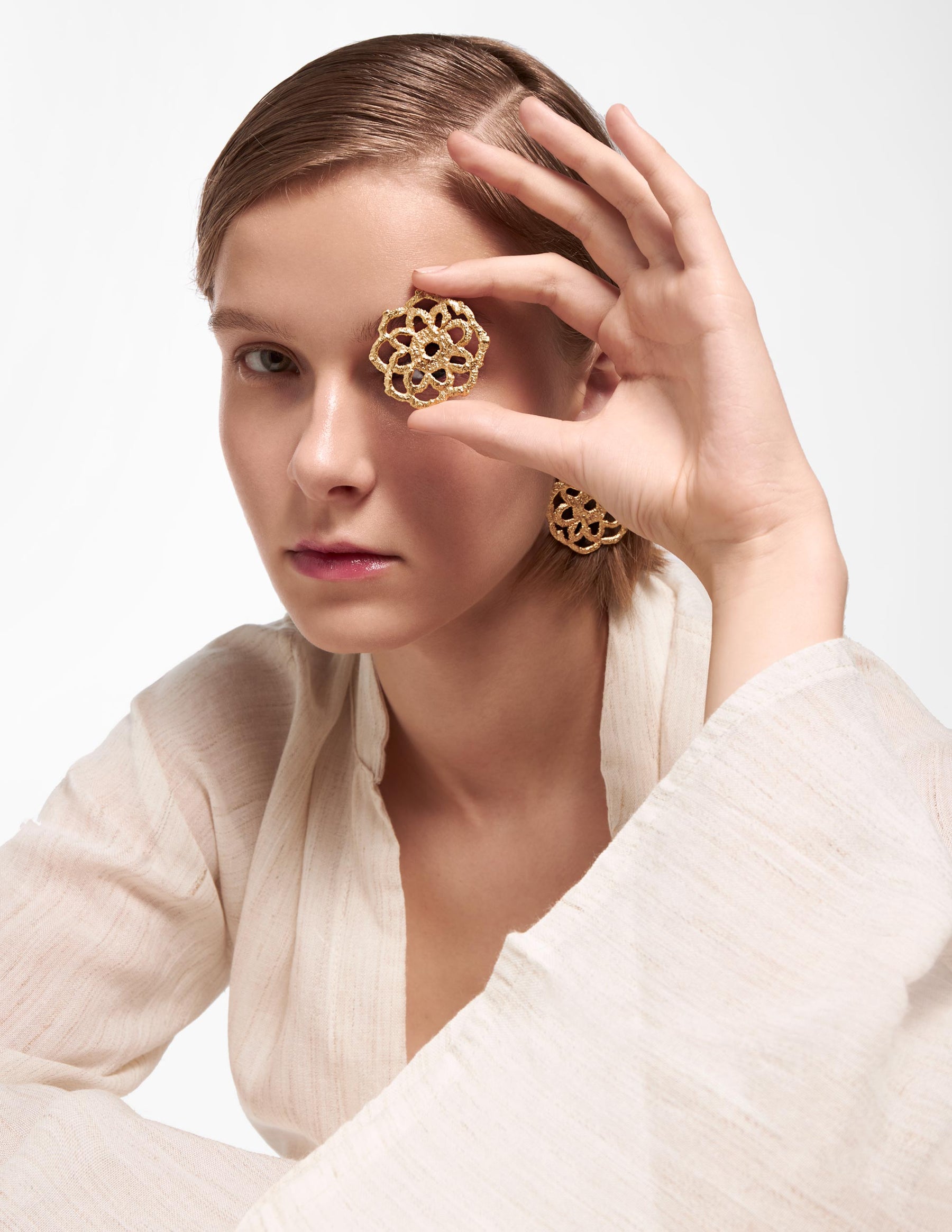 Rosette Earrings - CHARALAMPIA