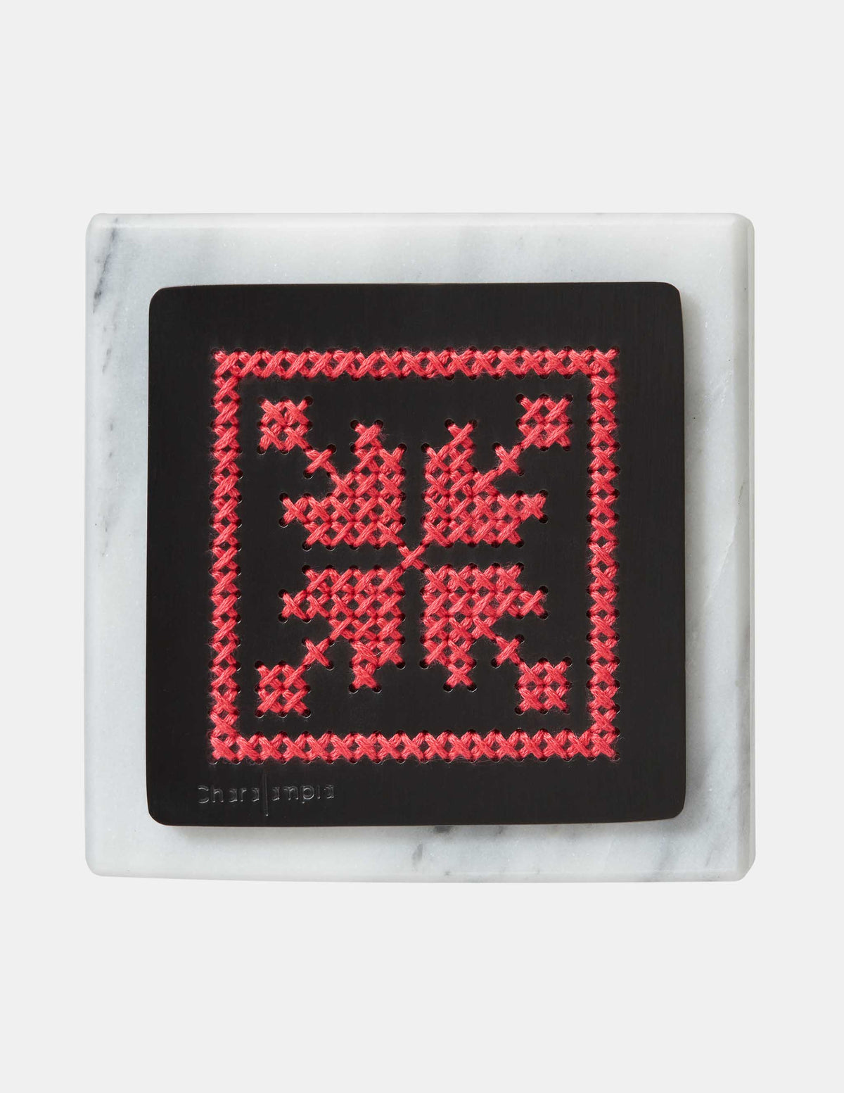 Flower Black Paperweight - CHARALAMPIA