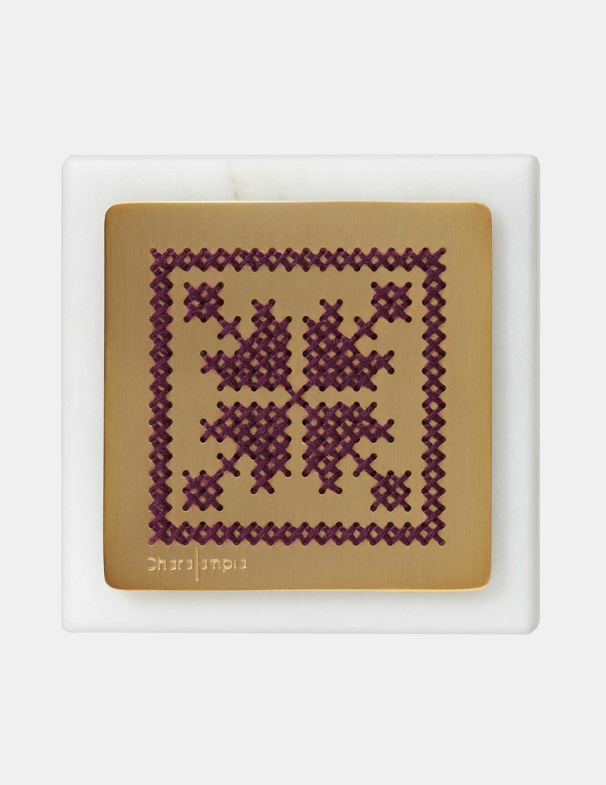 Flower Gold Paperweight - CHARALAMPIA