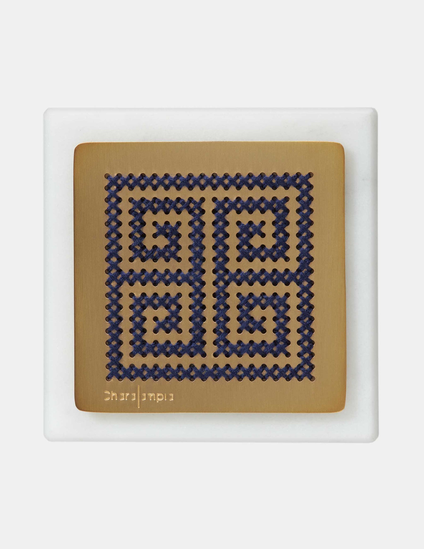 Greek Key Gold Paperweight - CHARALAMPIA