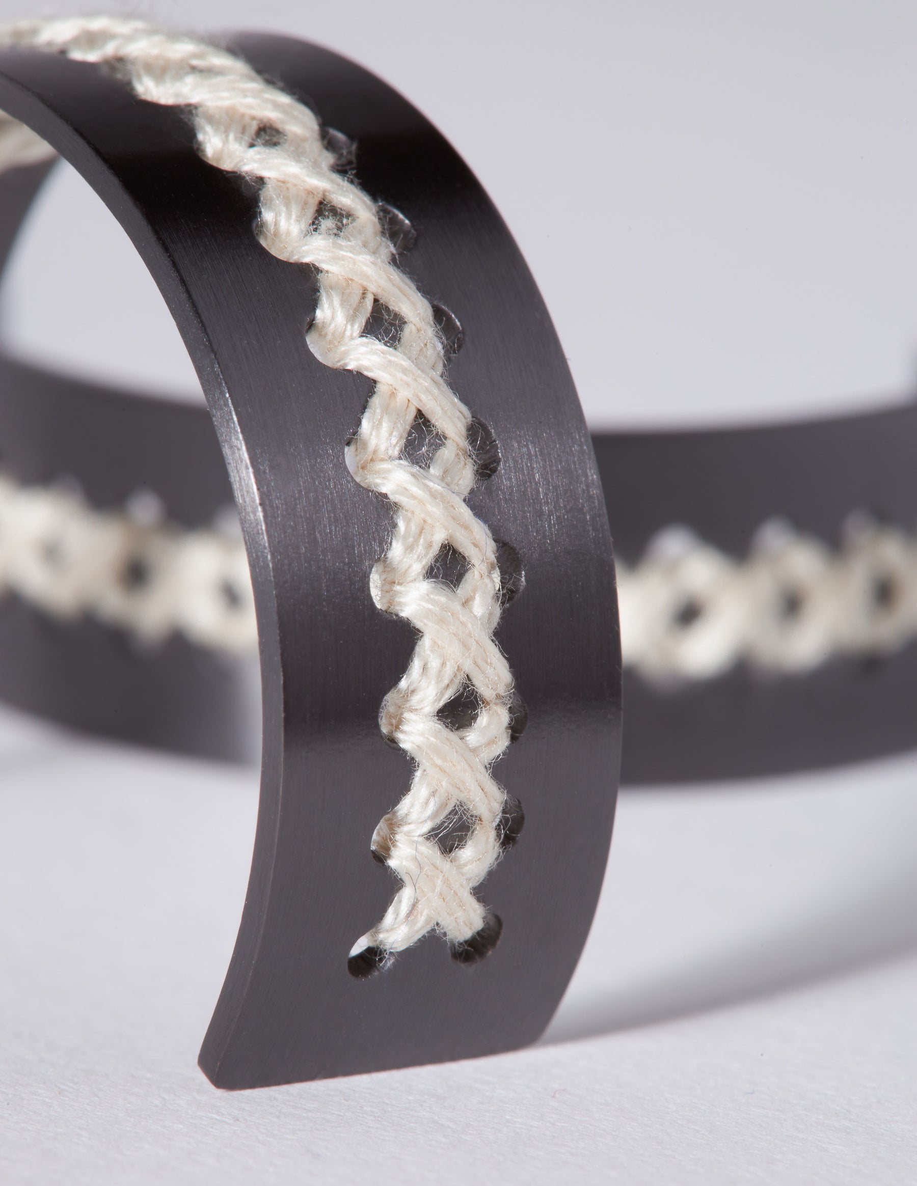 Hera Black Hoop Earrings - CHARALAMPIA