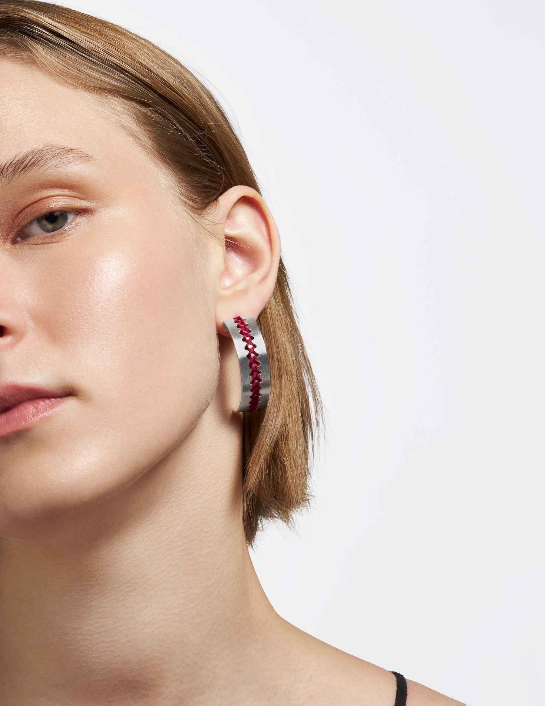 Hera Silver Hoop Earrings - CHARALAMPIA