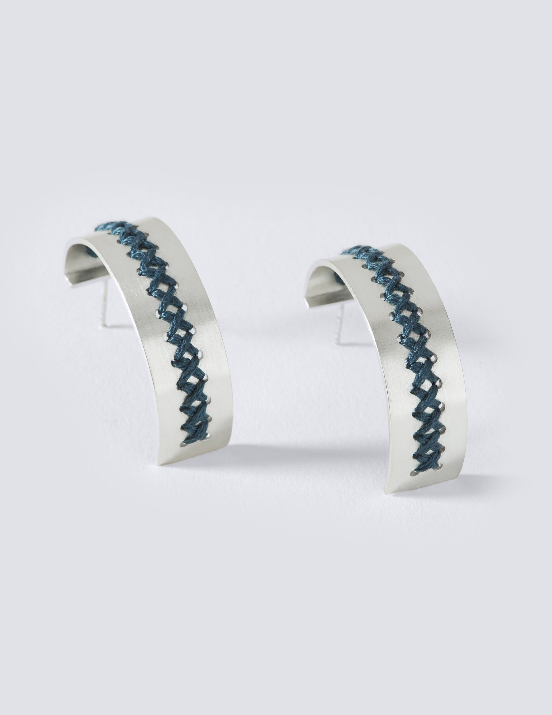 Hera Silver Hoop Earrings - CHARALAMPIA