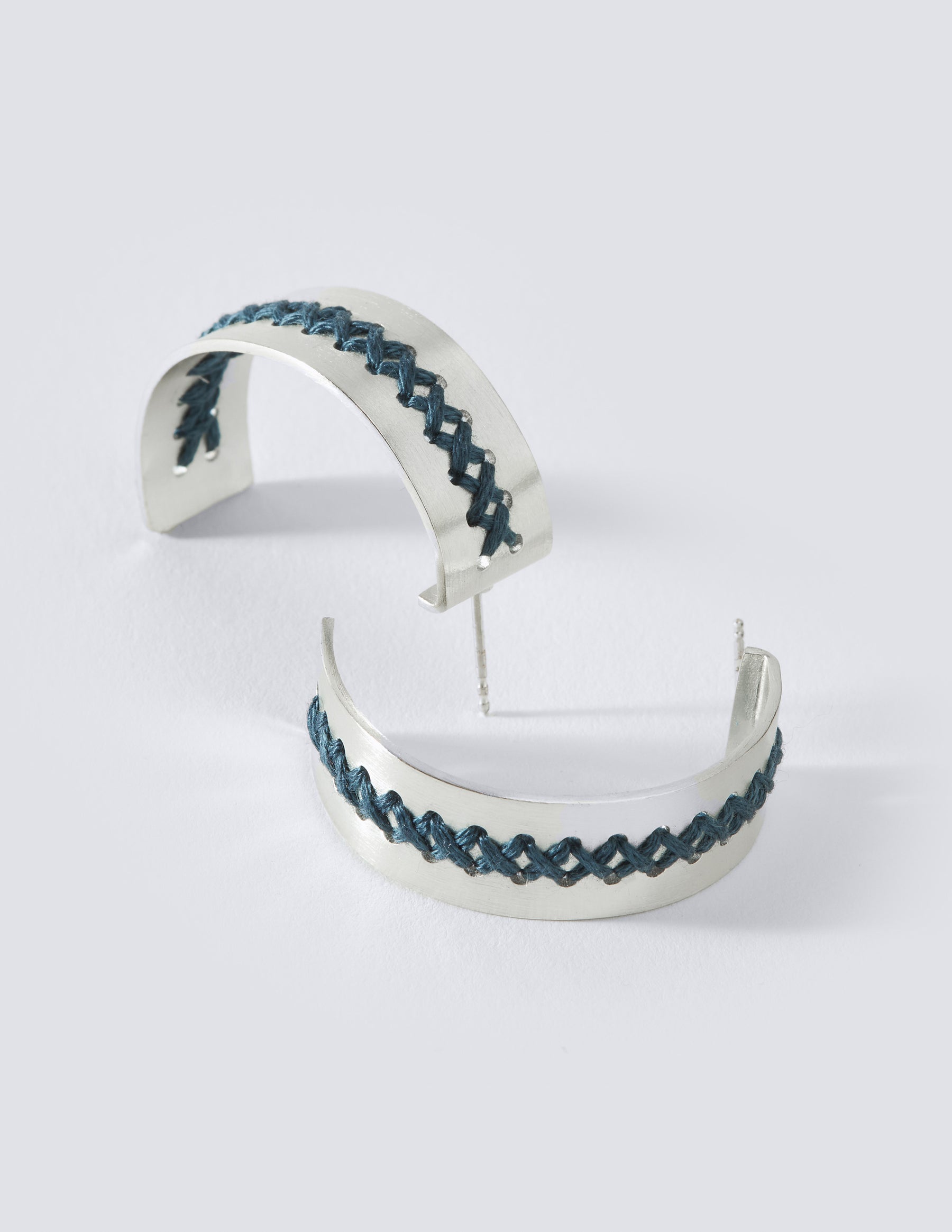 Hera Silver Hoop Earrings - CHARALAMPIA