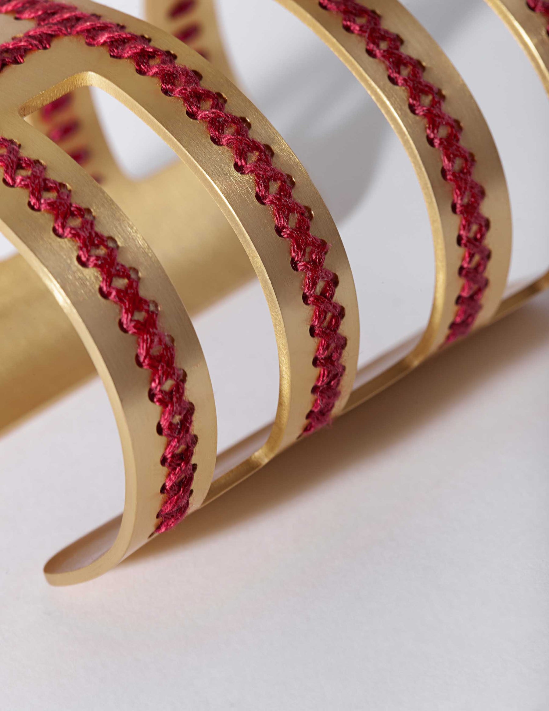 Labyrinth Gold Cuff - CHARALAMPIA