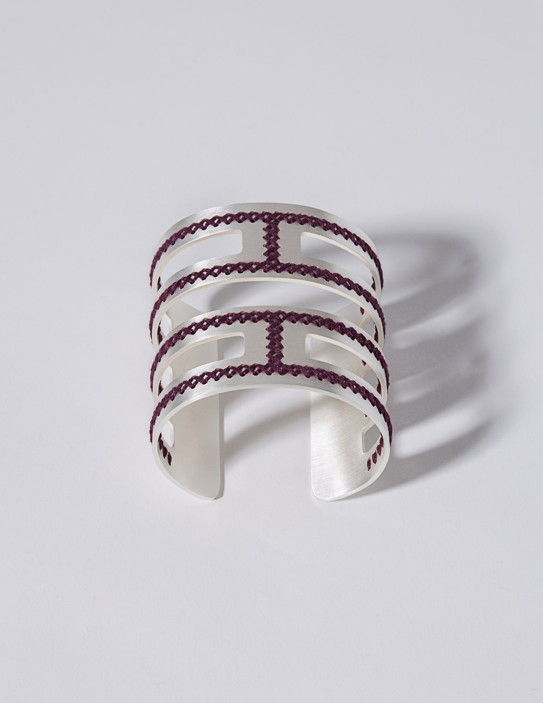 Labyrinth Silver Cuff - CHARALAMPIA