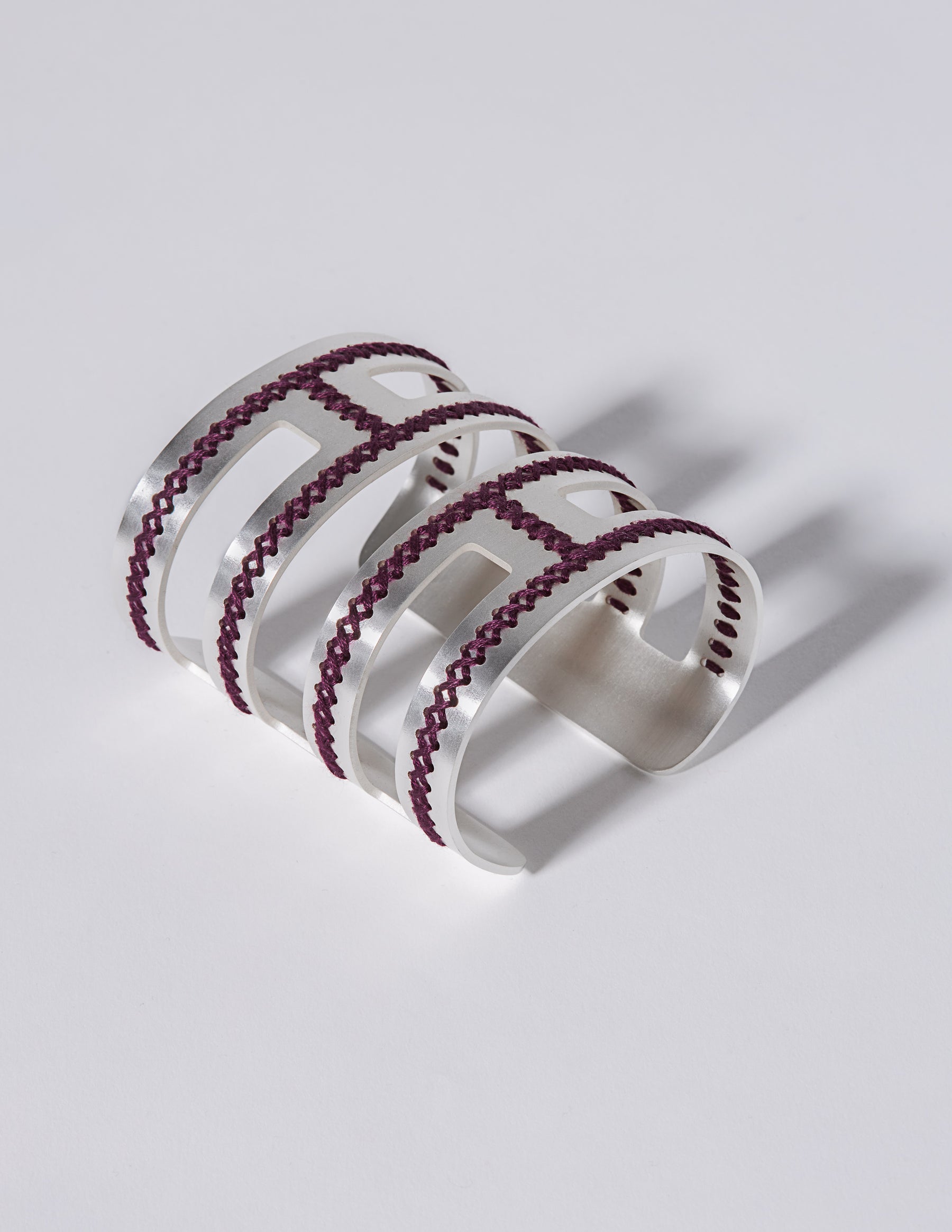 Labyrinth Silver Cuff - CHARALAMPIA