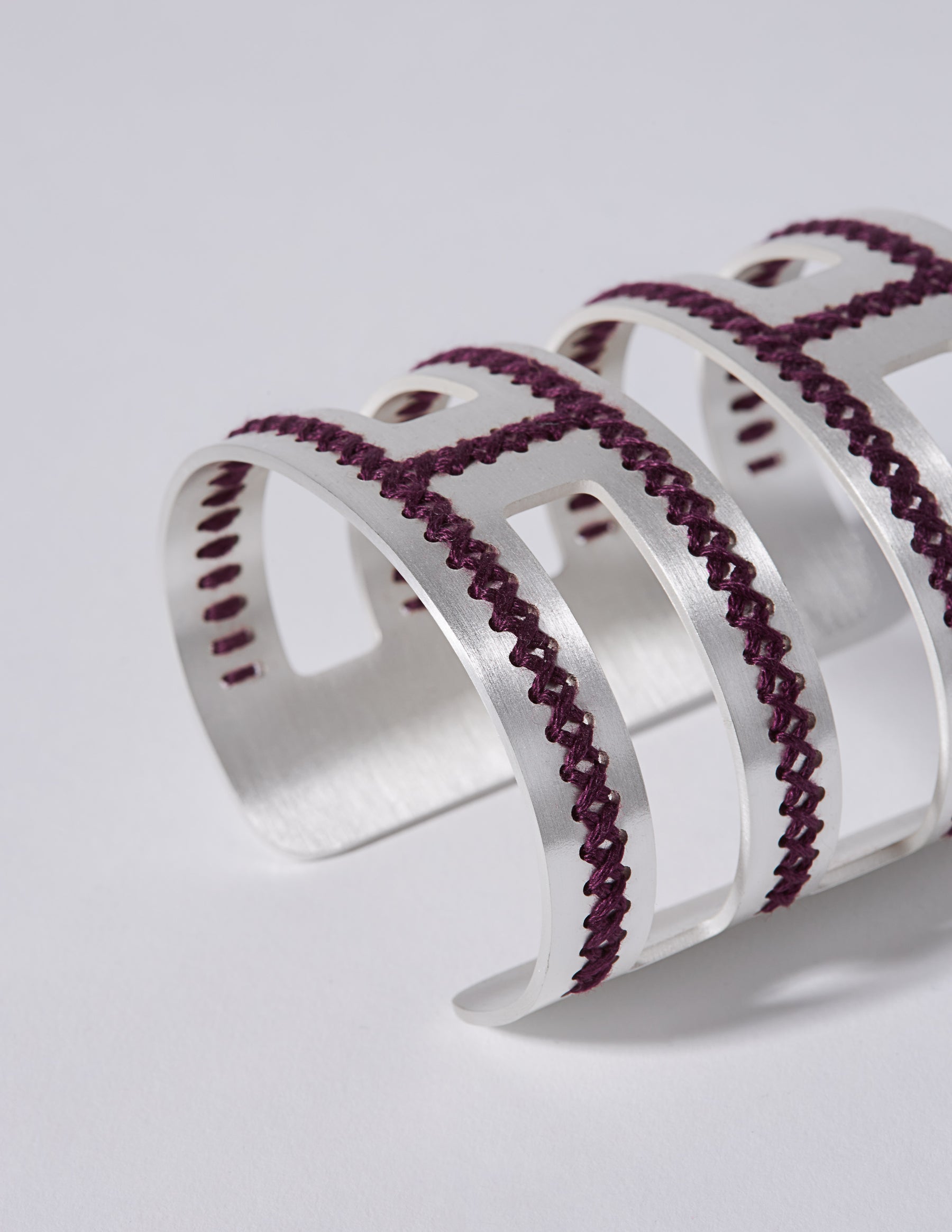 Labyrinth Silver Cuff - CHARALAMPIA