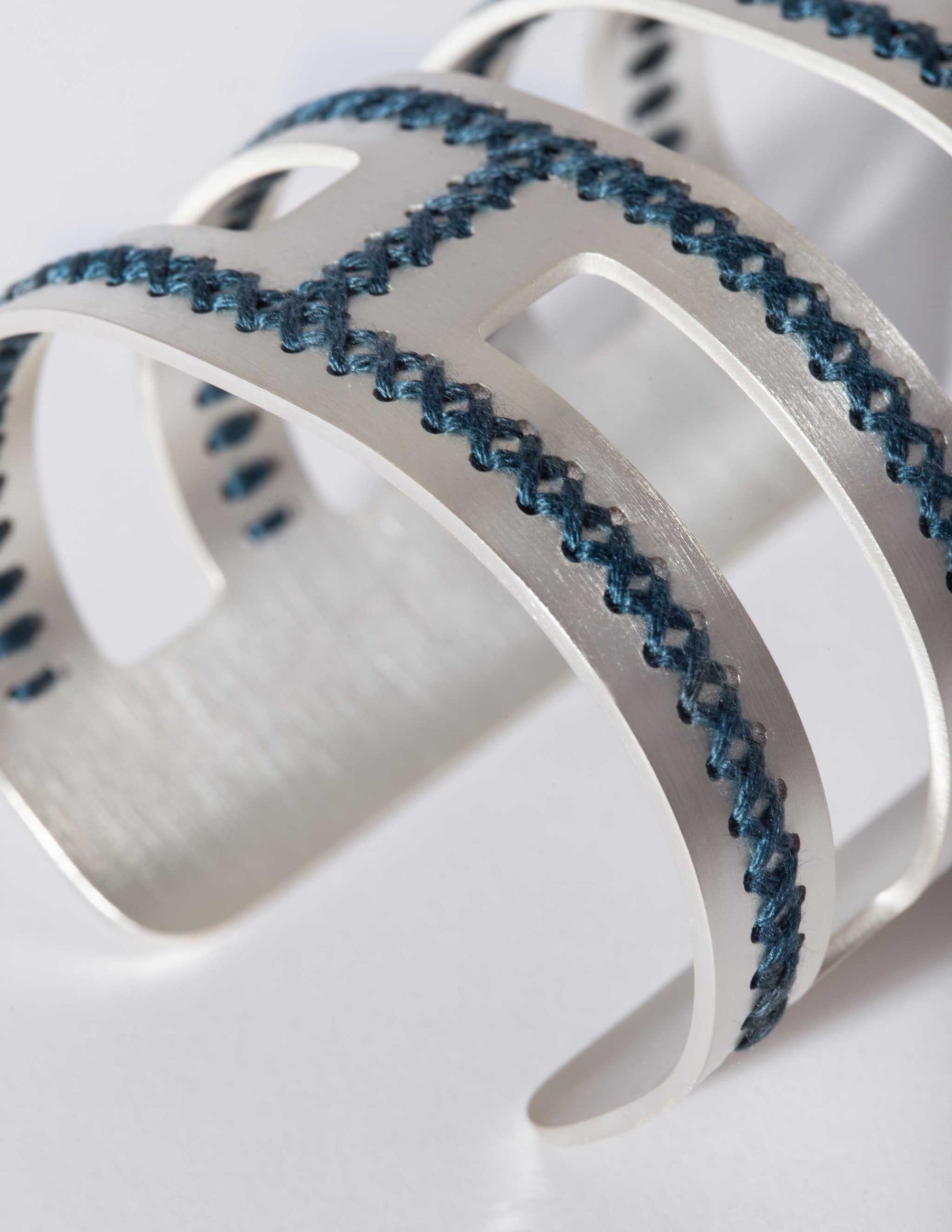 Labyrinth Silver Cuff - CHARALAMPIA