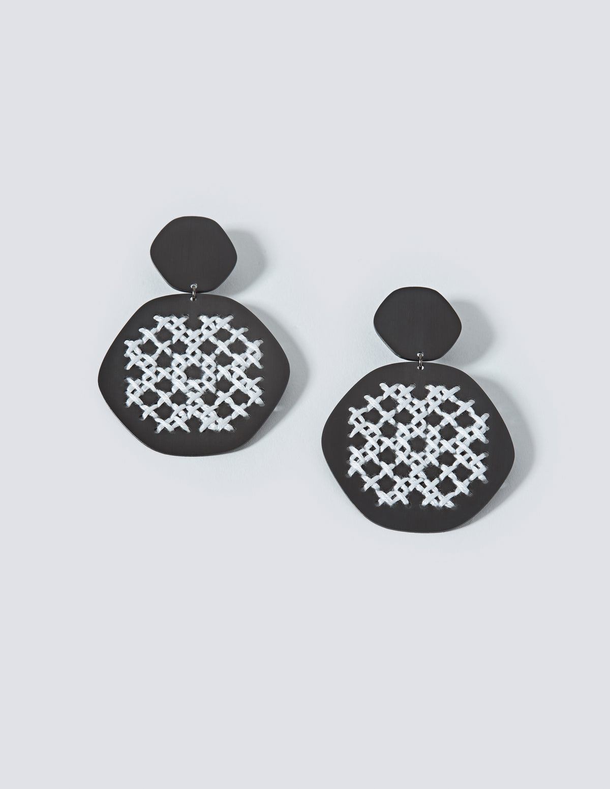 Lace Black Earrings - CHARALAMPIA