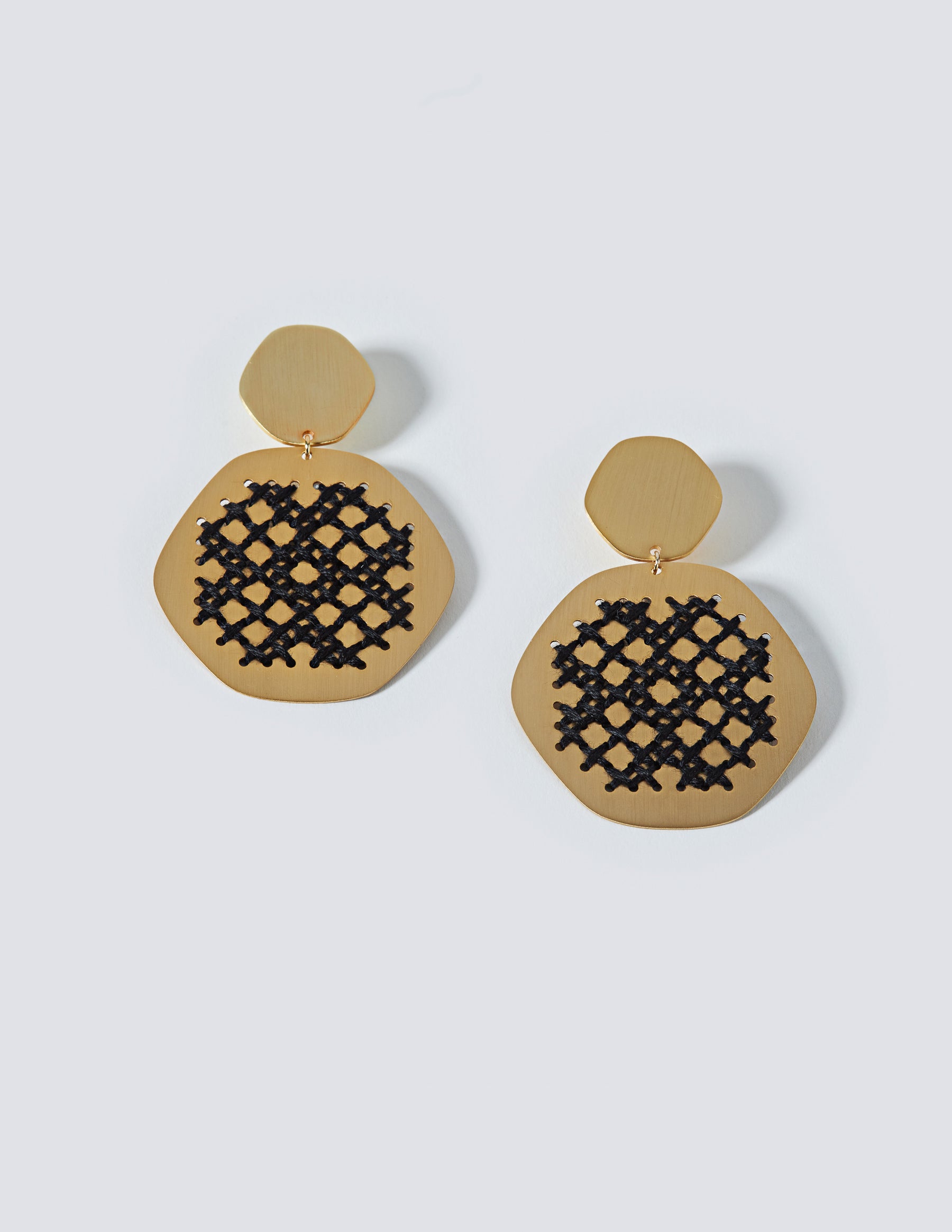 Lace Gold Earrings - CHARALAMPIA