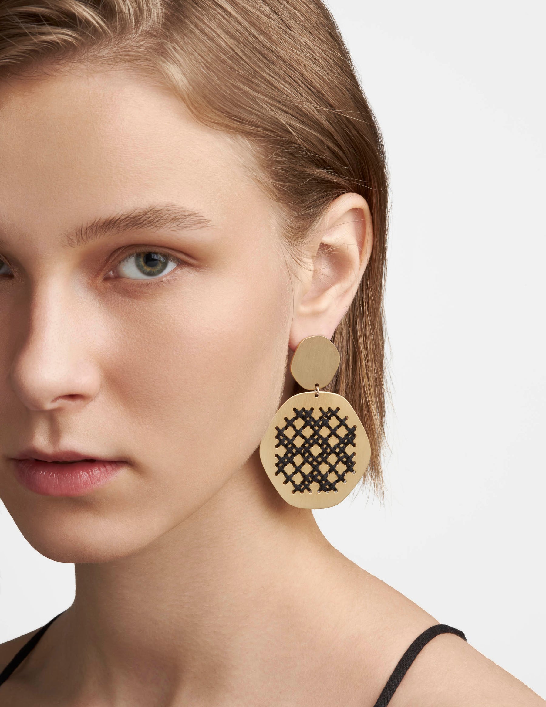 Lace Gold Earrings - CHARALAMPIA