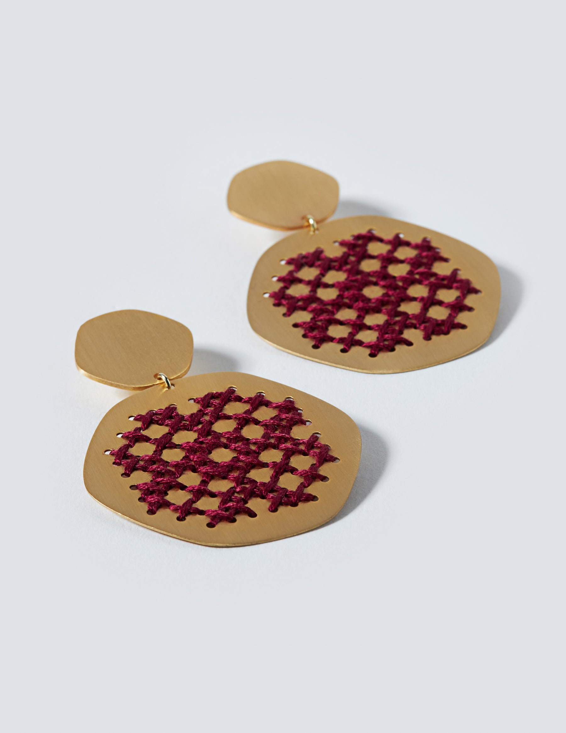 Lace Gold Earrings - CHARALAMPIA