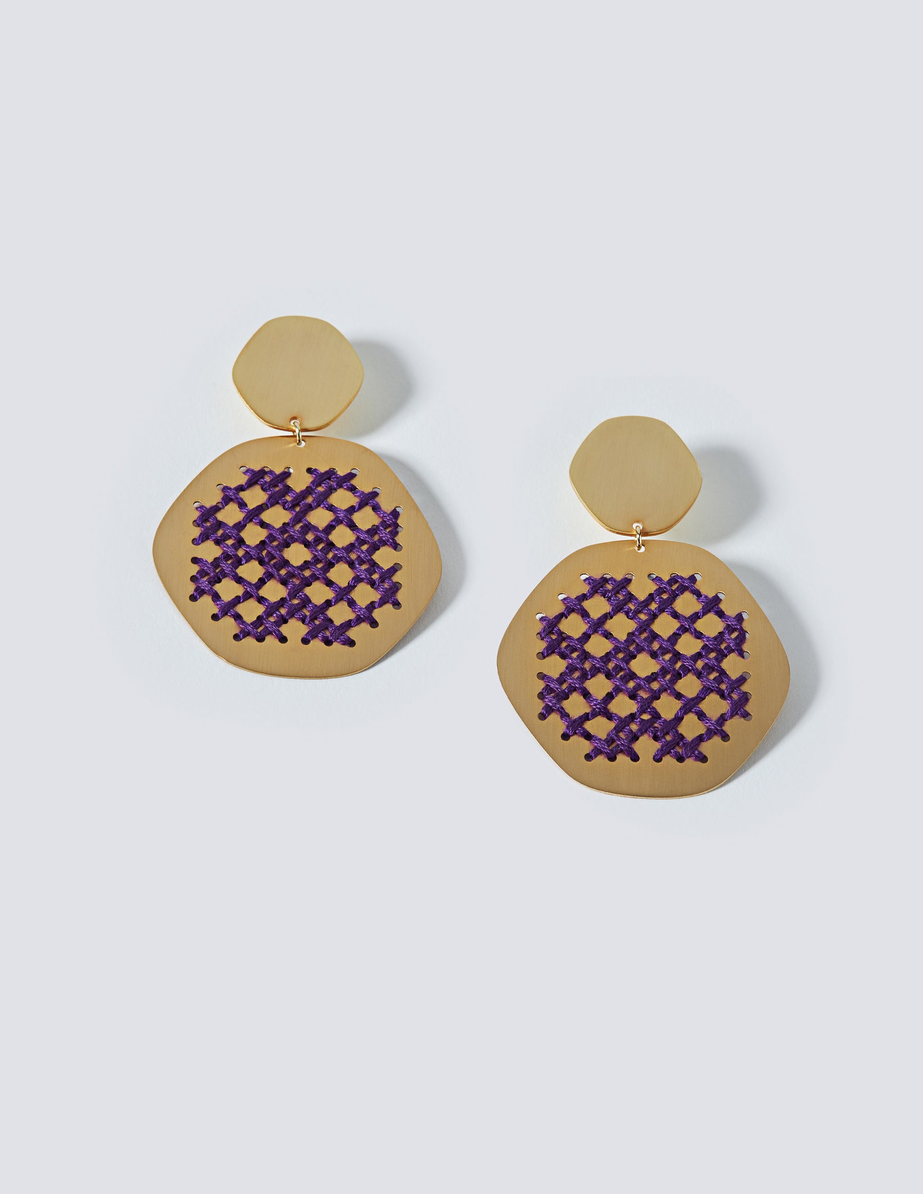 Lace Gold Earrings - CHARALAMPIA