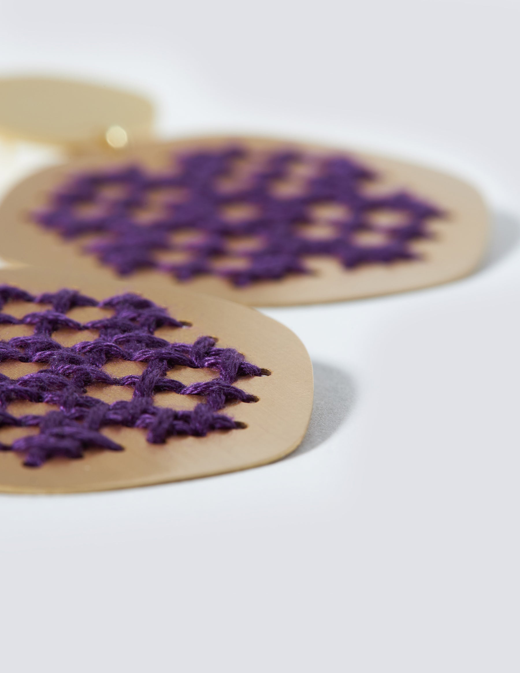 Lace Gold Earrings - CHARALAMPIA