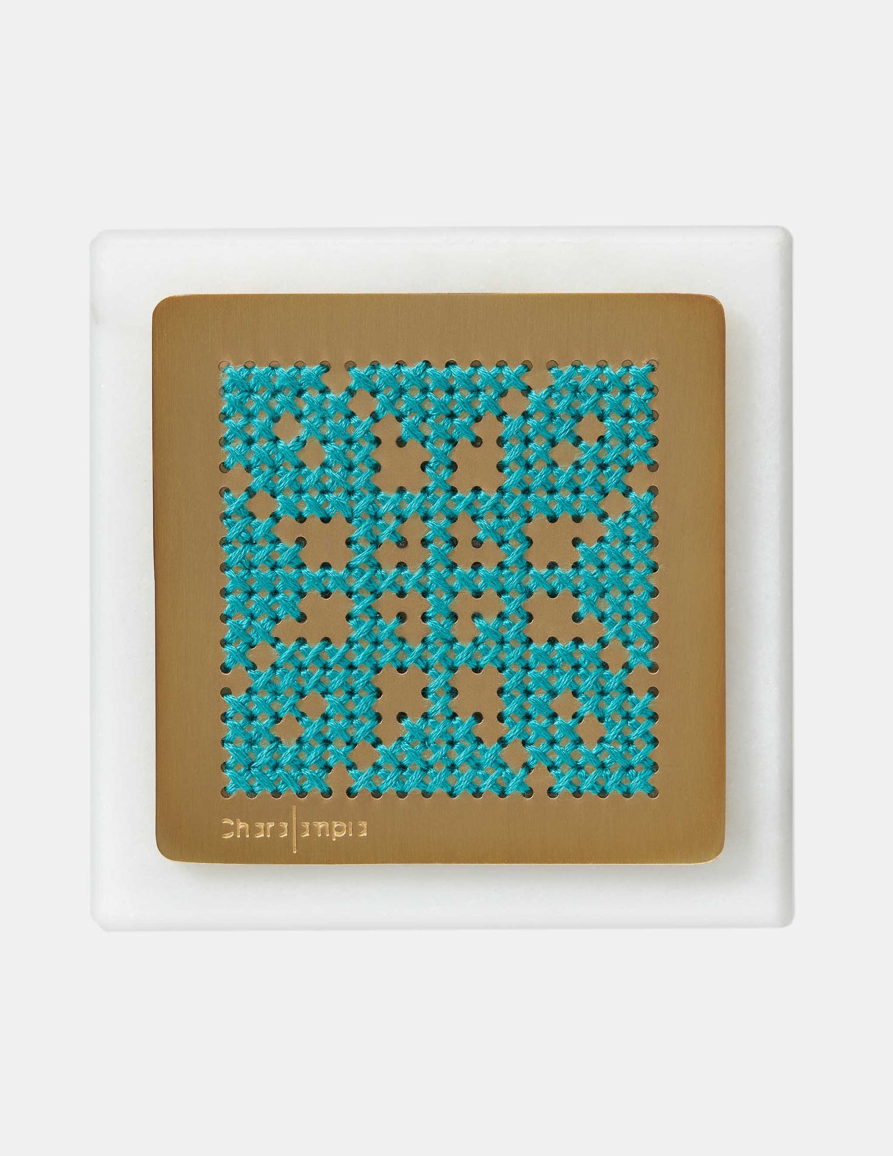 Lace Gold Paperweight - CHARALAMPIA