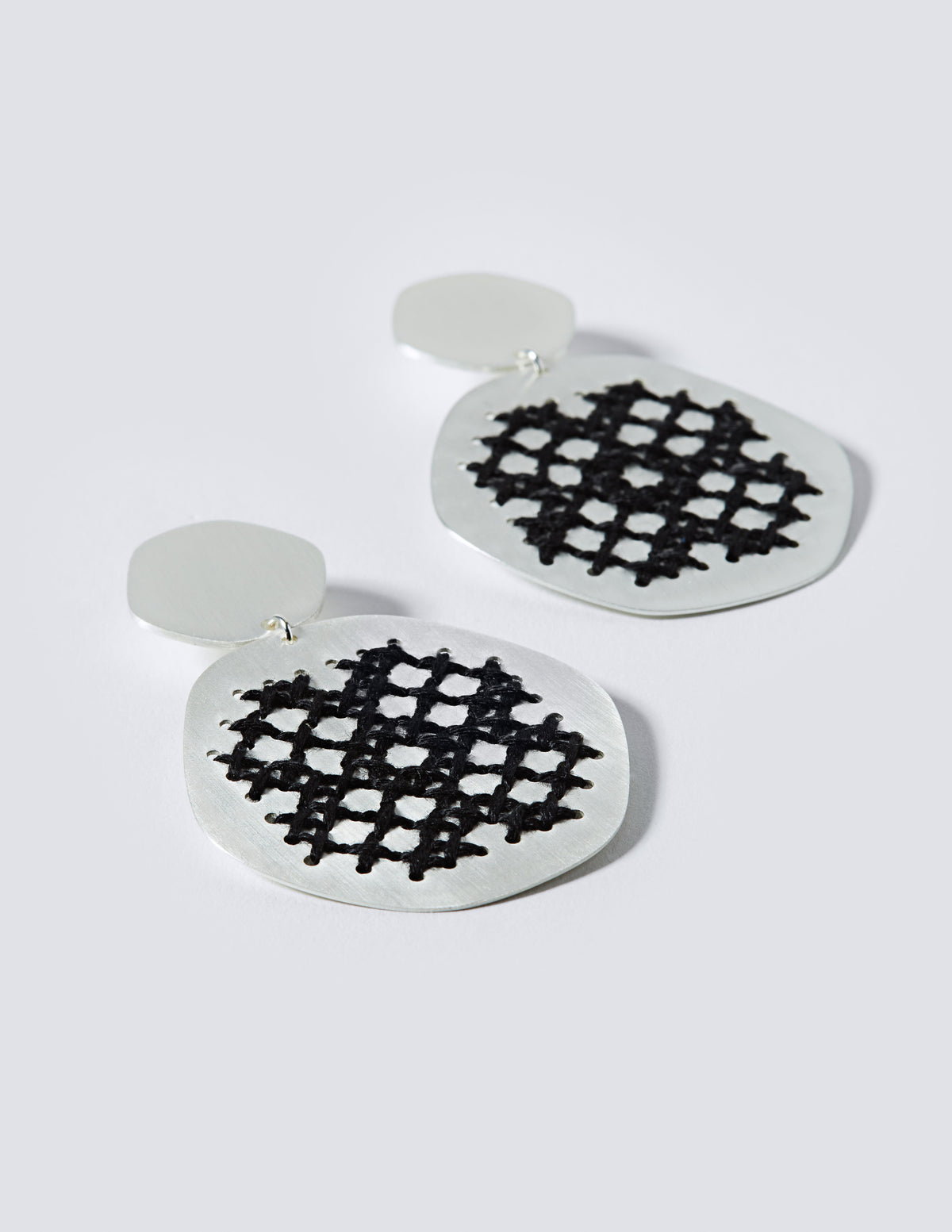 Lace Silver Earrings - CHARALAMPIA