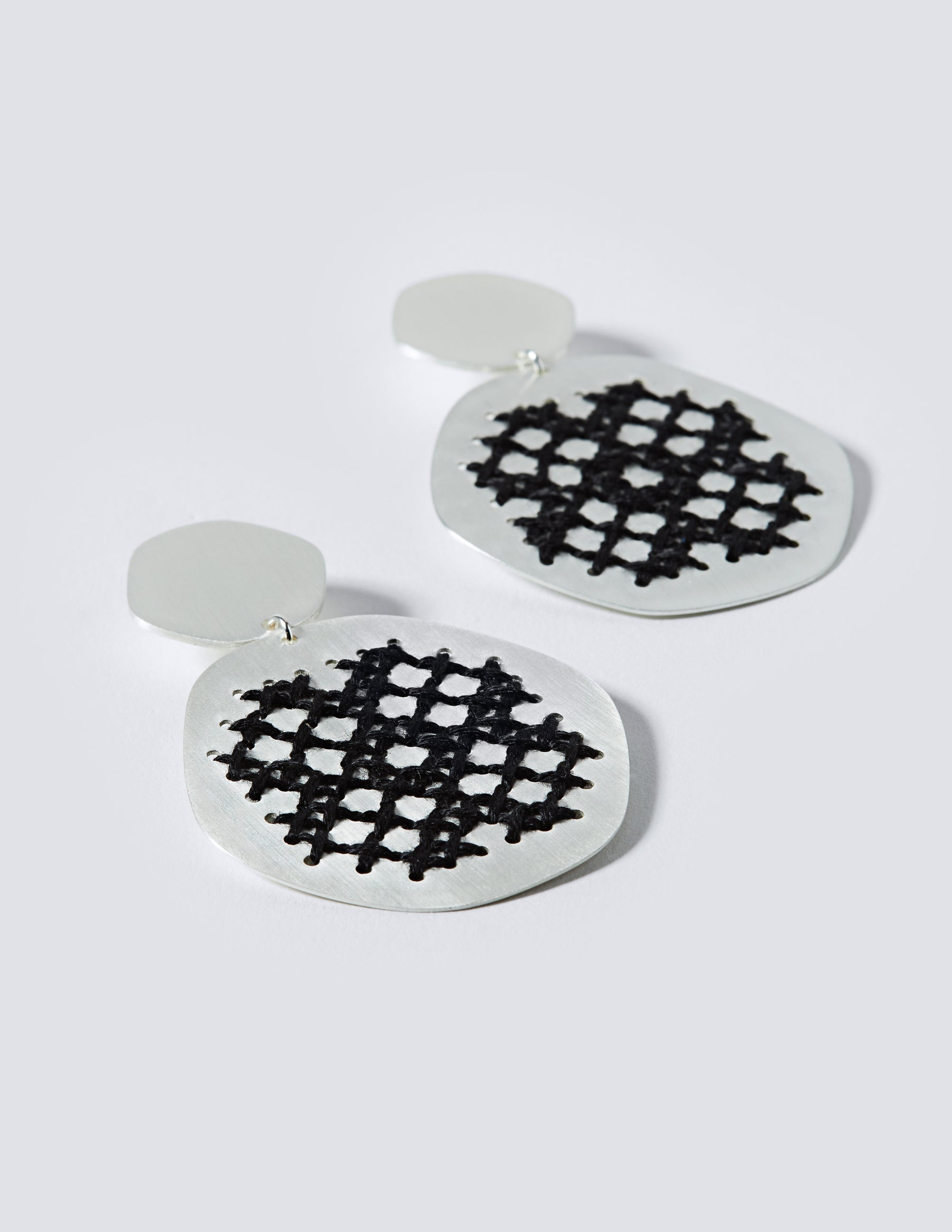 Lace Silver Earrings - CHARALAMPIA