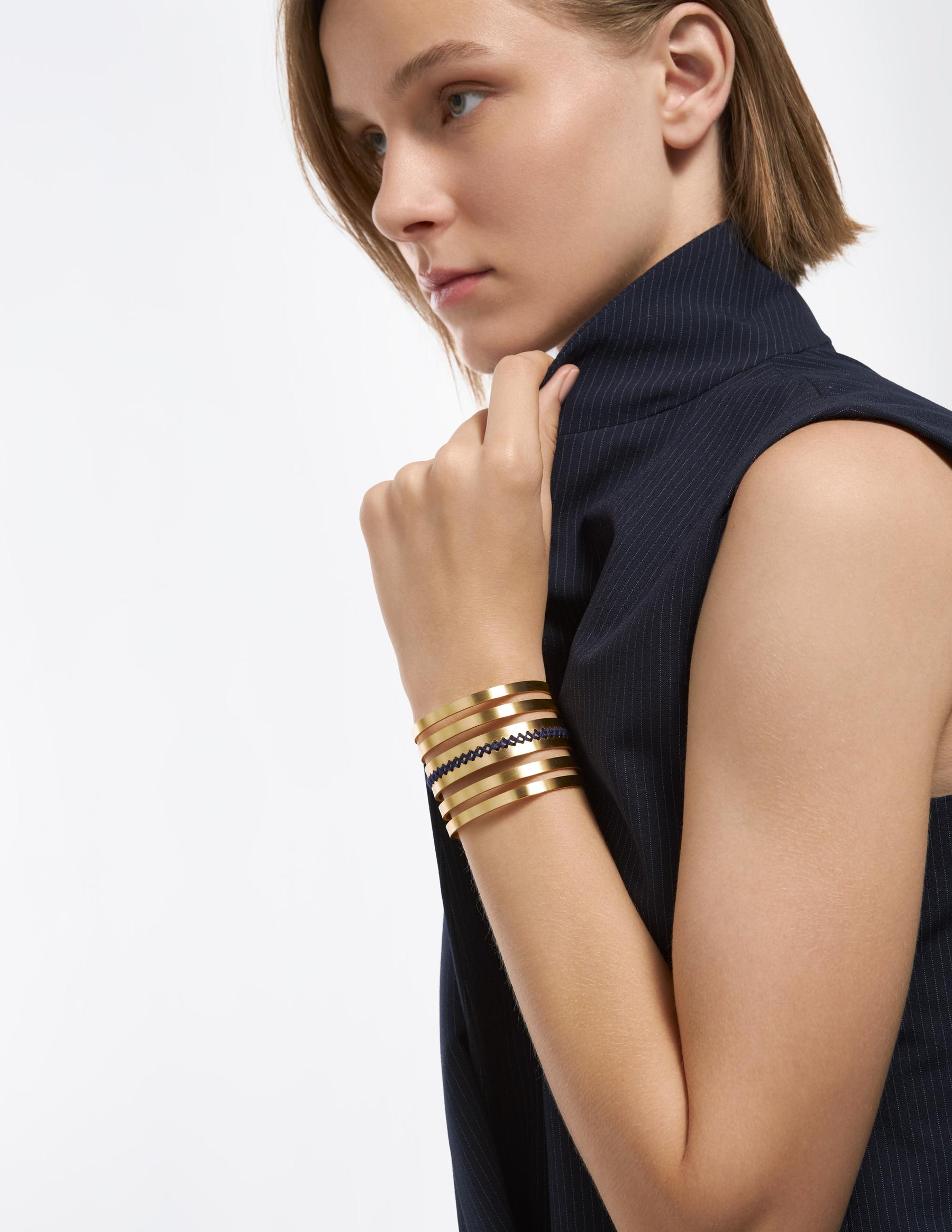Leda Gold Cuff - CHARALAMPIA