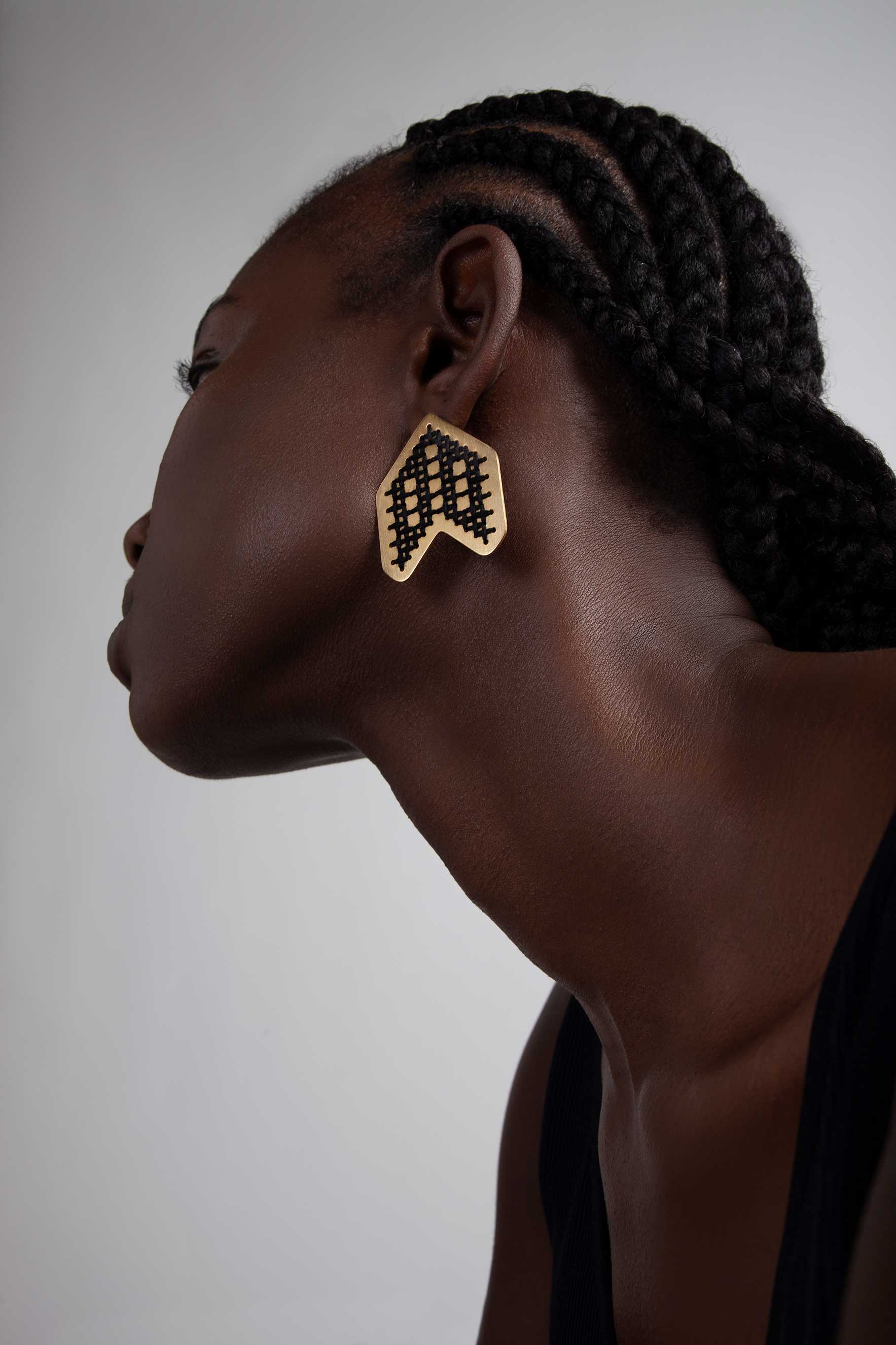 Arrow Gold Earrings - CHARALAMPIA
