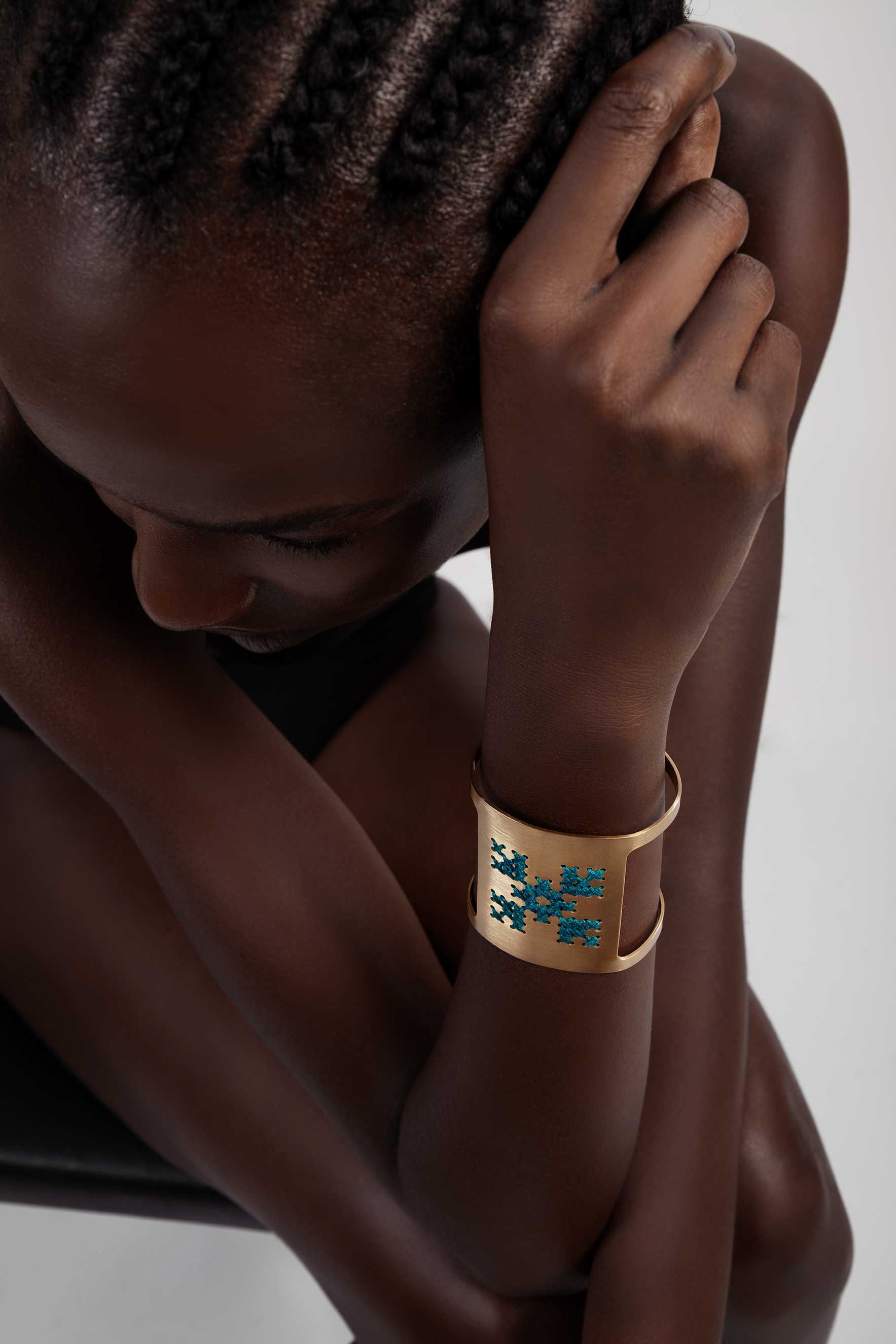 Lycoris Gold Cuff - CHARALAMPIA