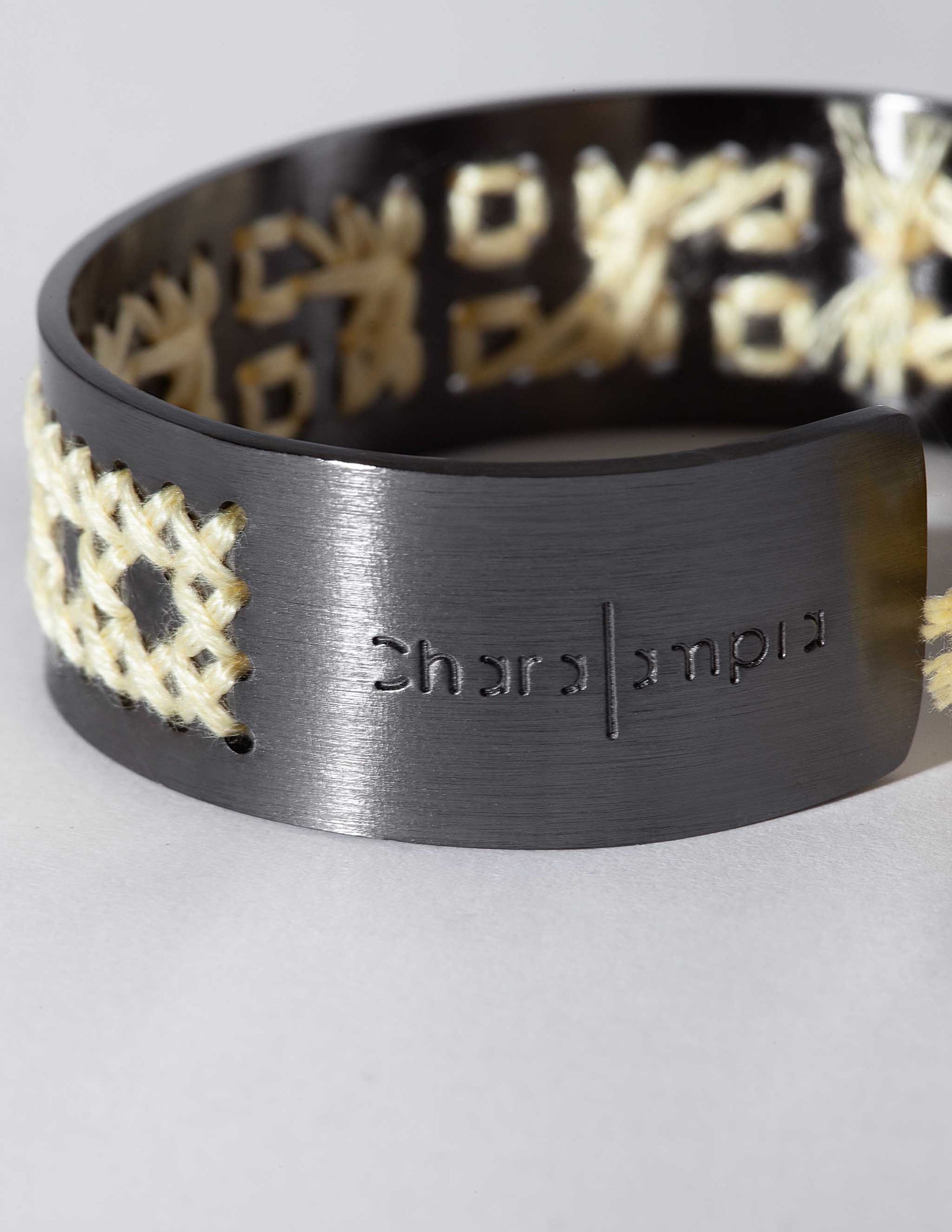 Rattan Black Bracelet - CHARALAMPIA