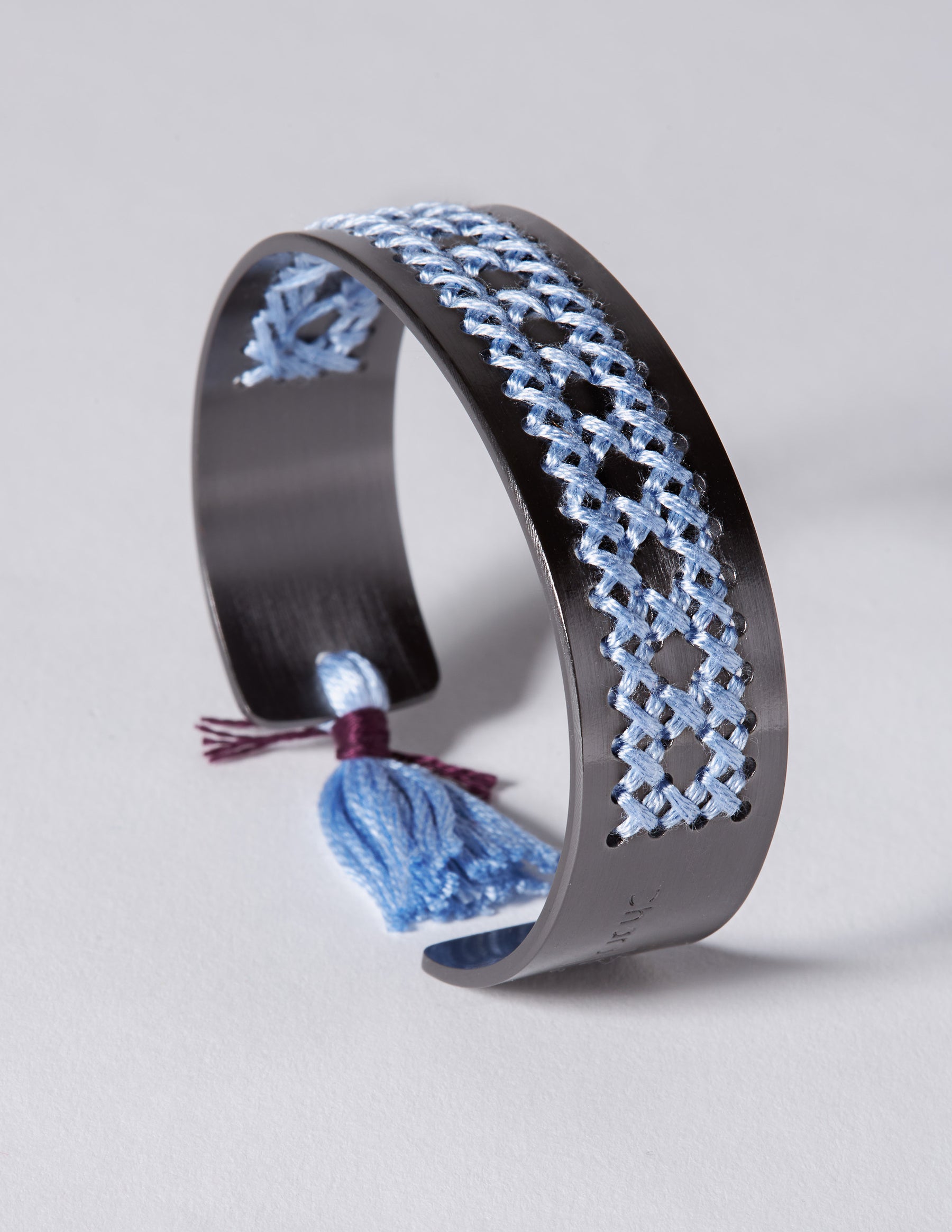 Rattan Black Bracelet - CHARALAMPIA