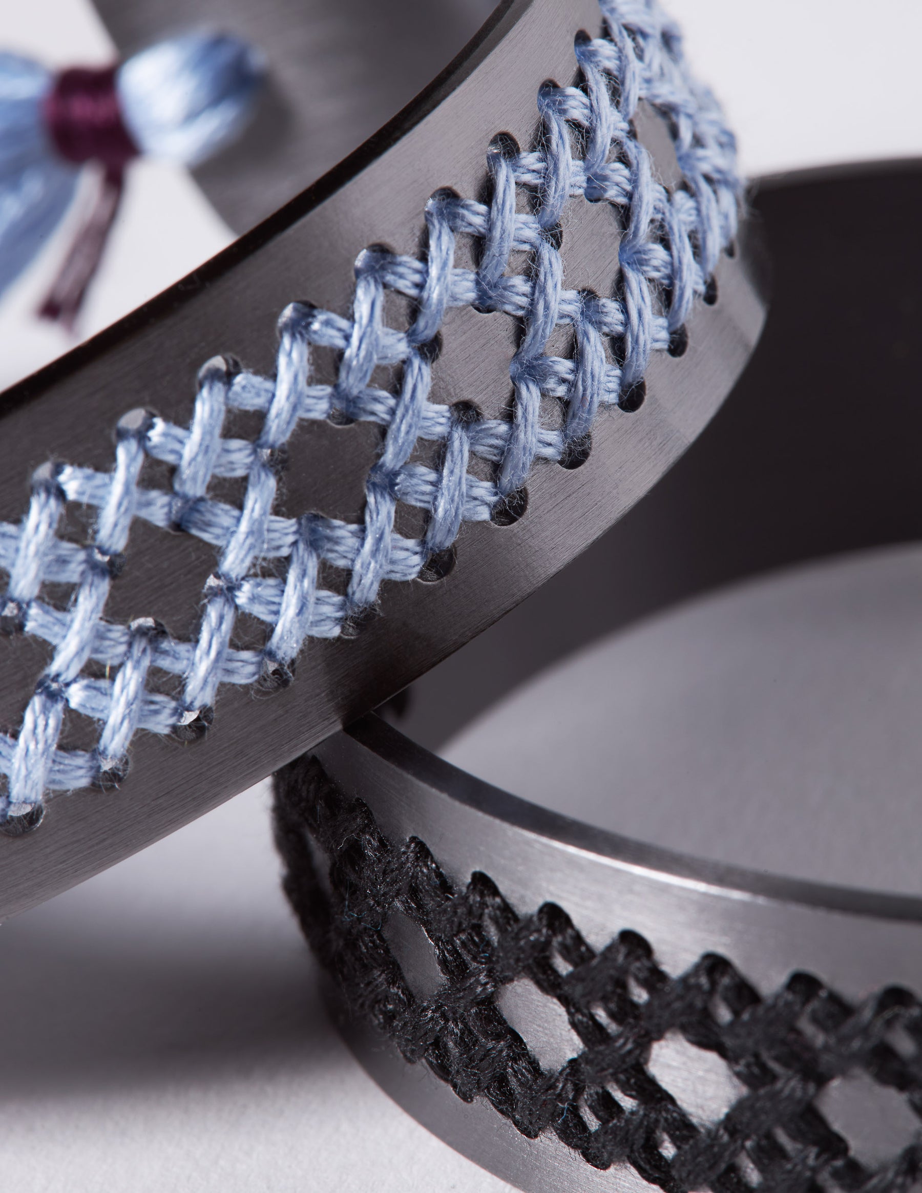 Rattan Black Bracelet - CHARALAMPIA