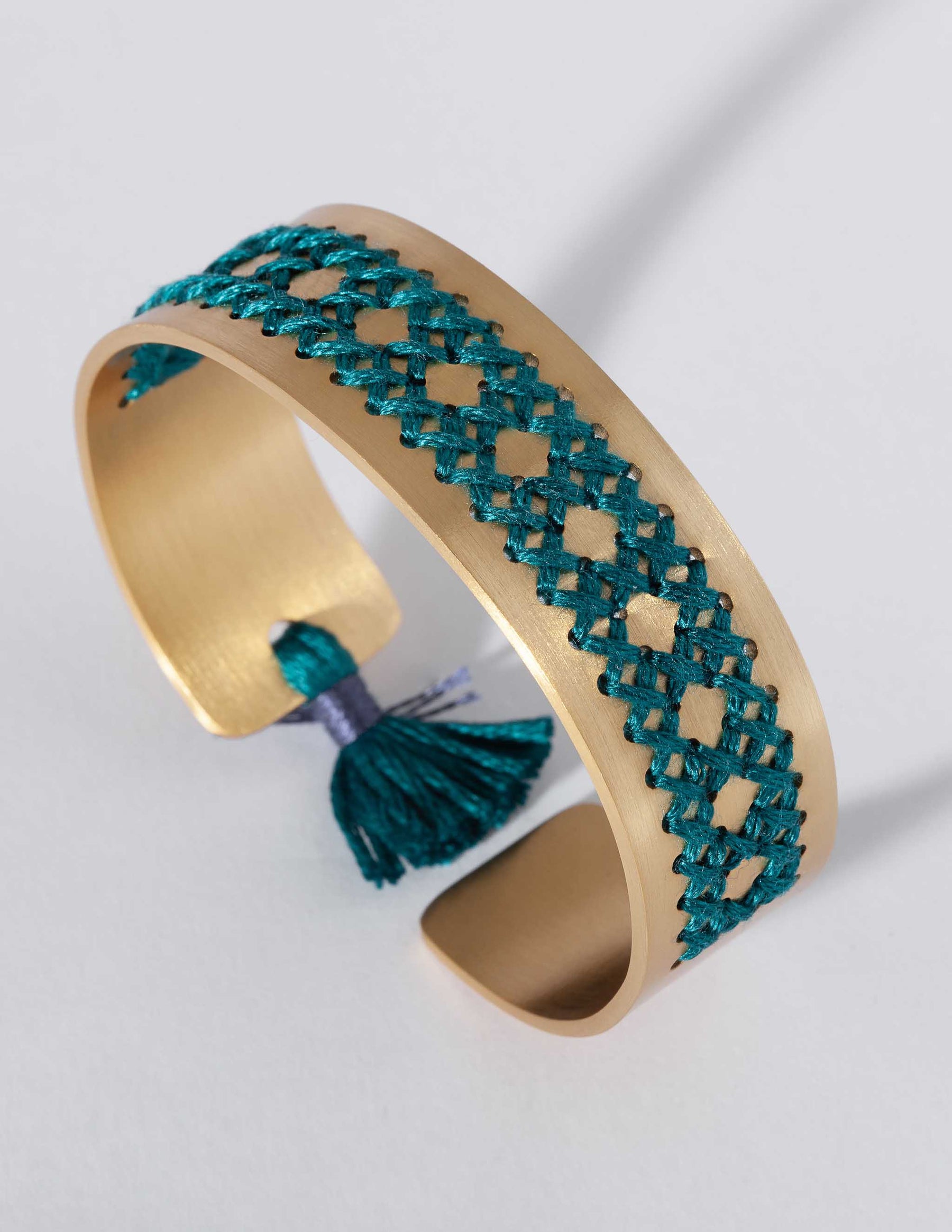 Rattan Gold Bracelet - CHARALAMPIA