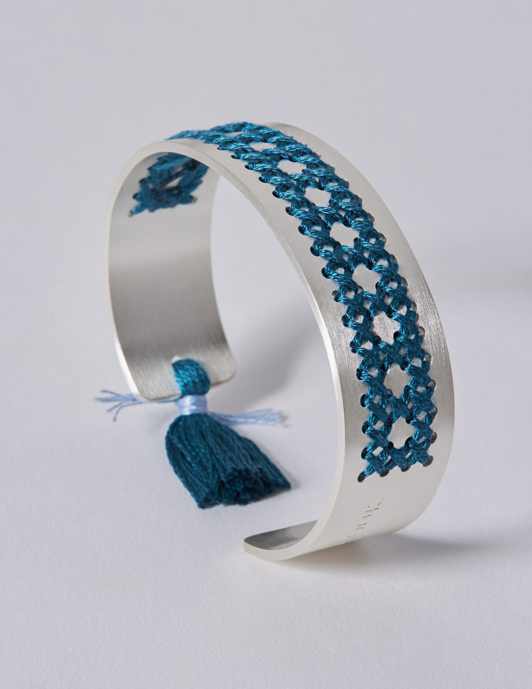 Rattan Silver Bracelet - CHARALAMPIA