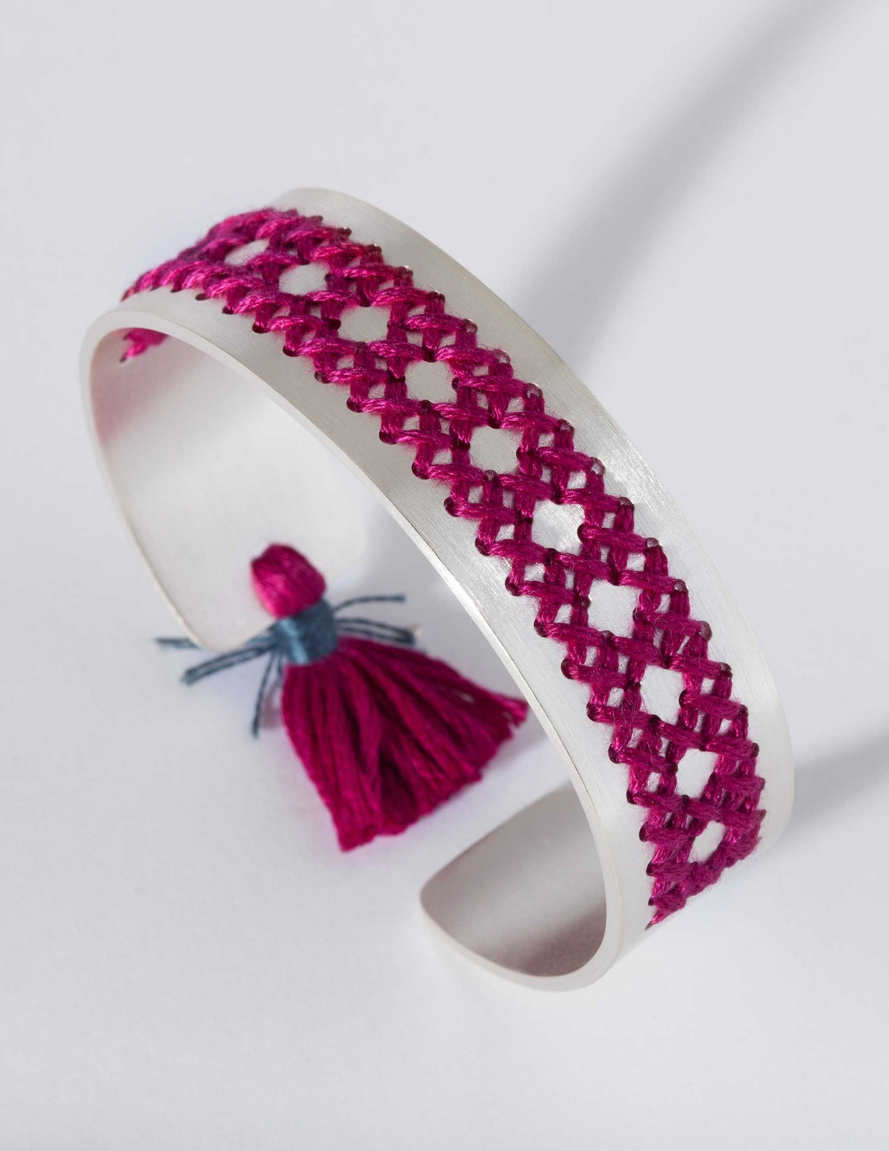 Rattan Silver Bracelet - CHARALAMPIA