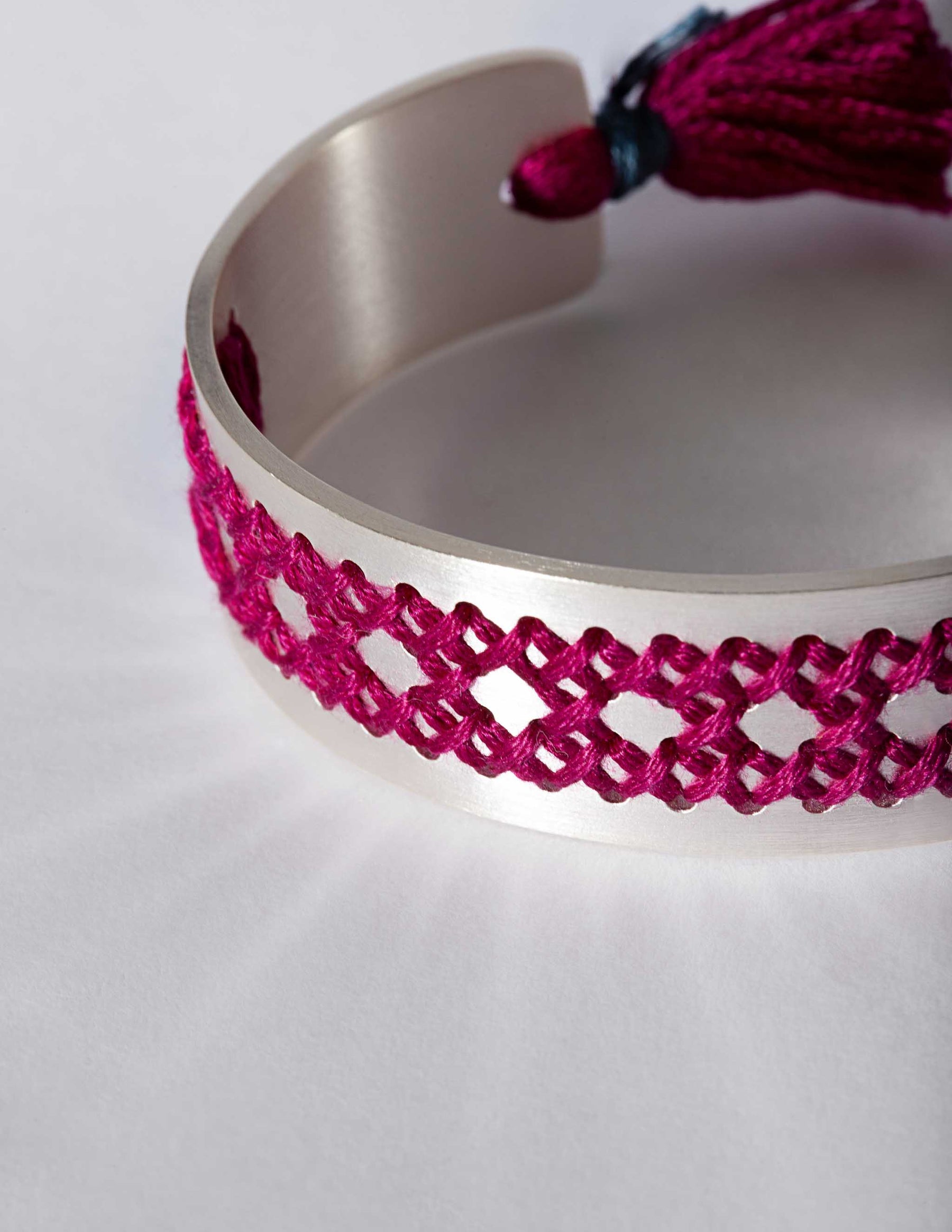 Rattan Silver Bracelet - CHARALAMPIA
