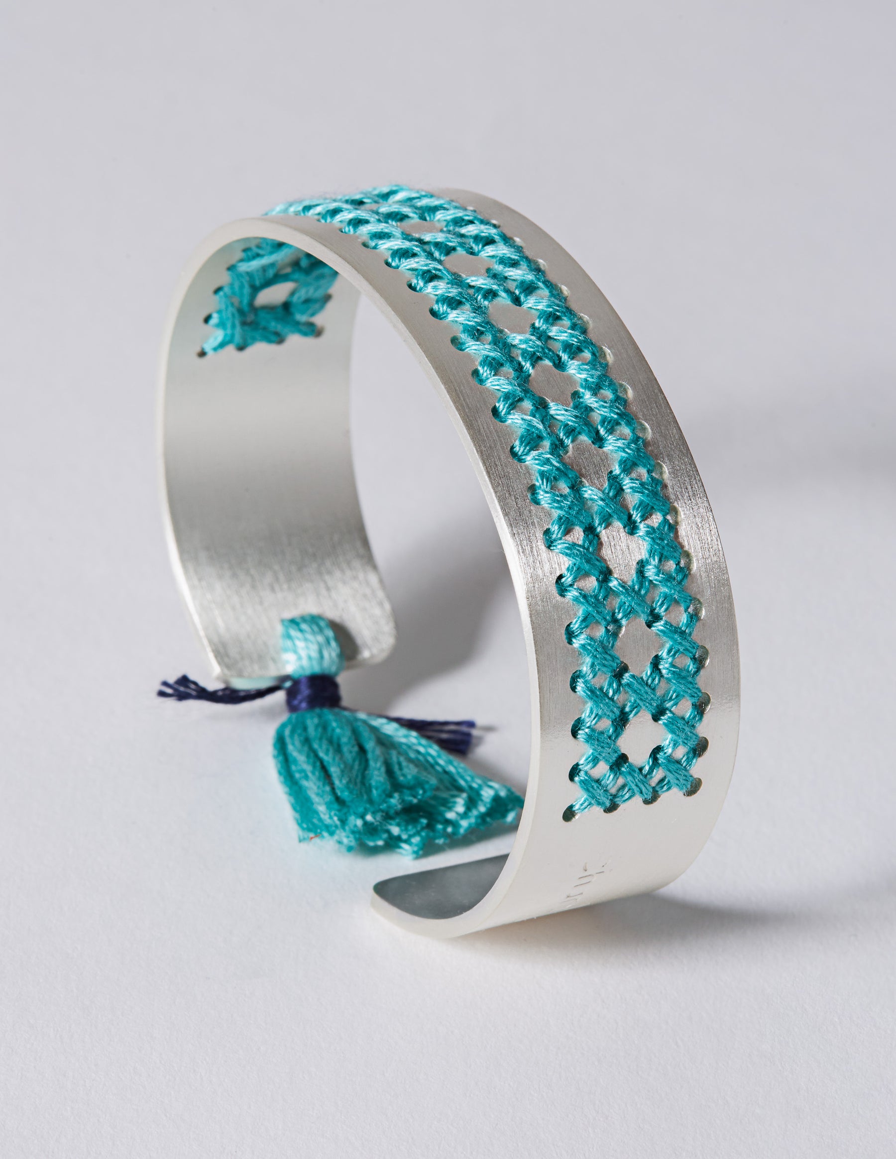 Rattan Silver Bracelet - CHARALAMPIA