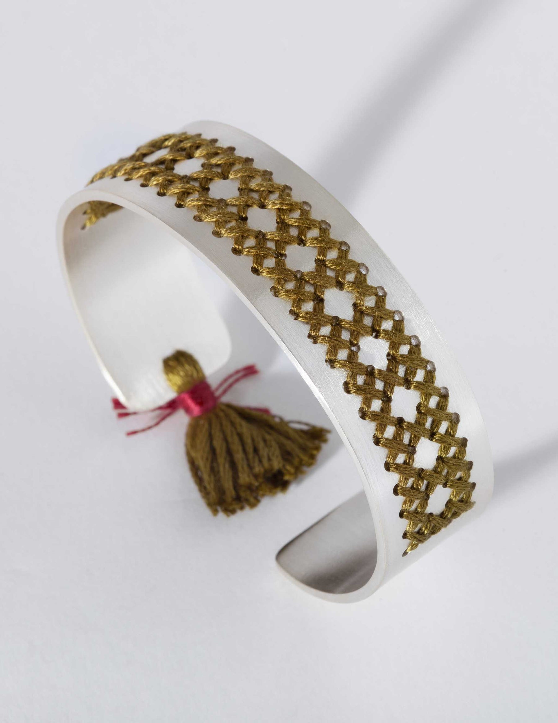 Rattan Silver Bracelet - CHARALAMPIA