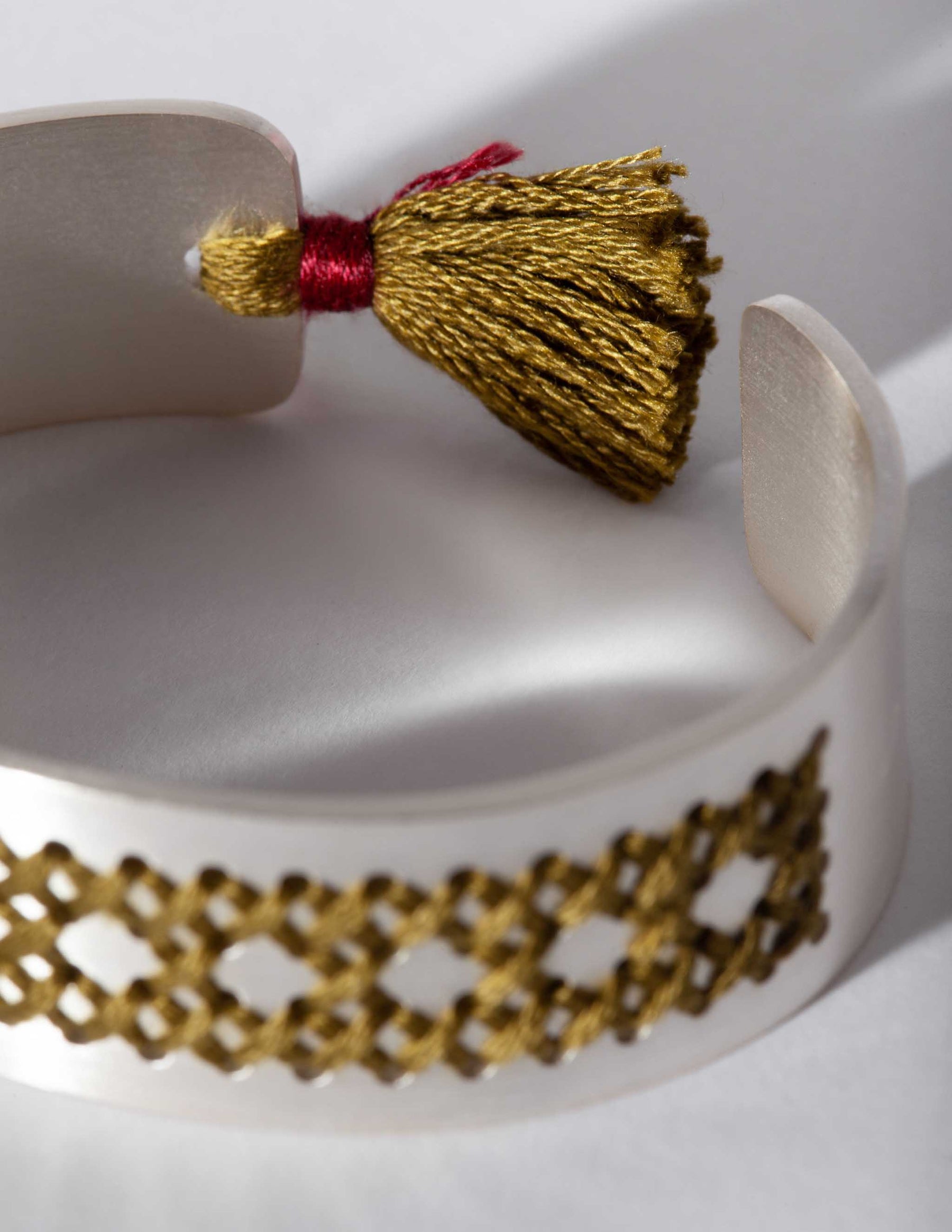 Rattan Silver Bracelet - CHARALAMPIA