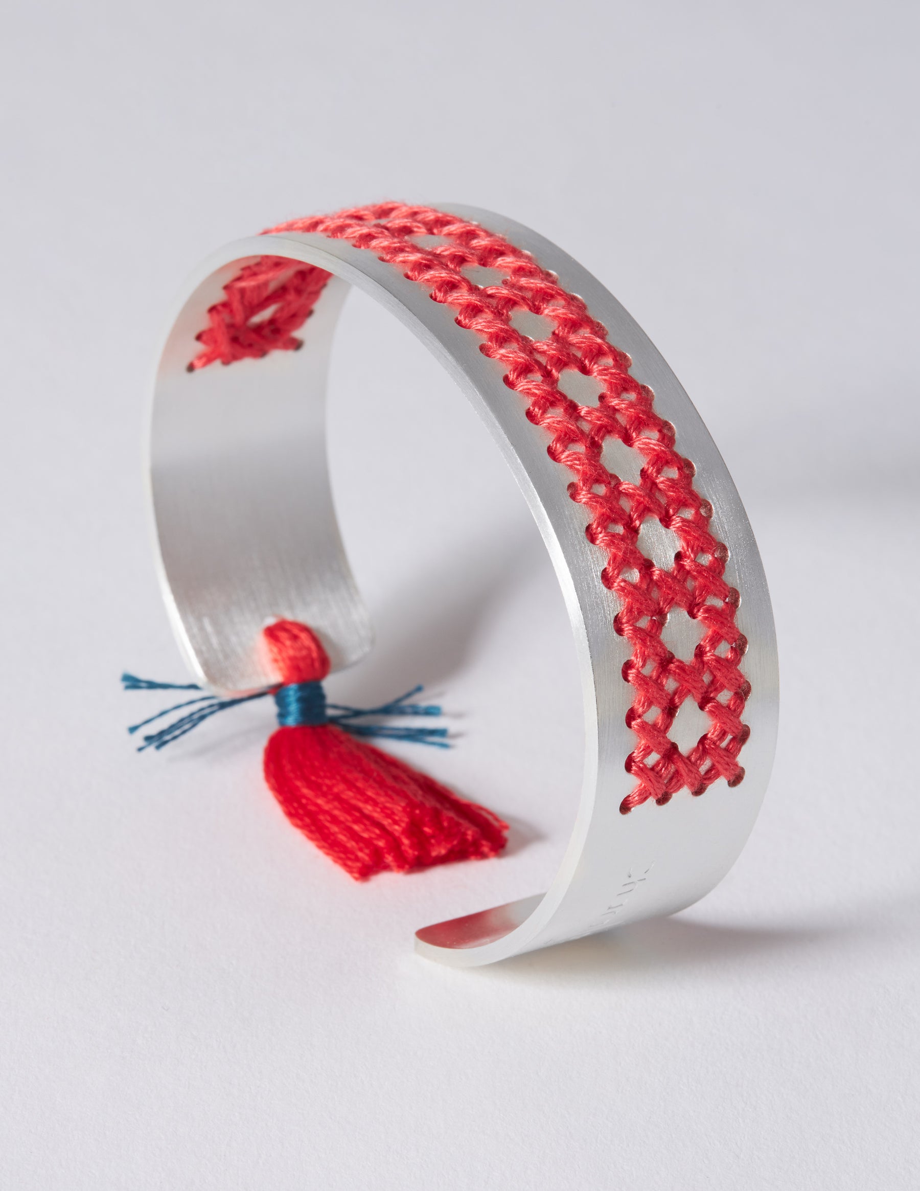 Rattan Silver Bracelet - CHARALAMPIA