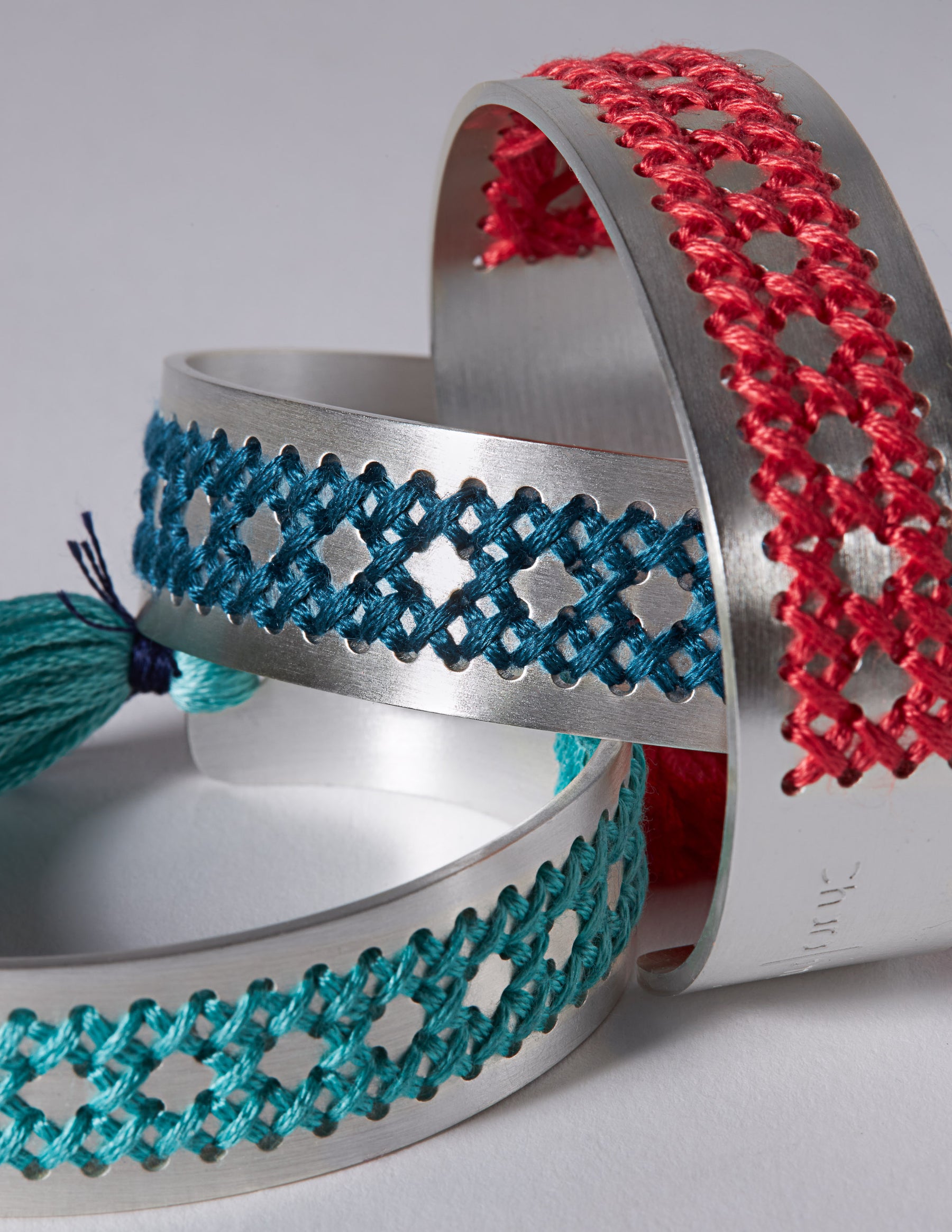 Rattan Silver Bracelet - CHARALAMPIA