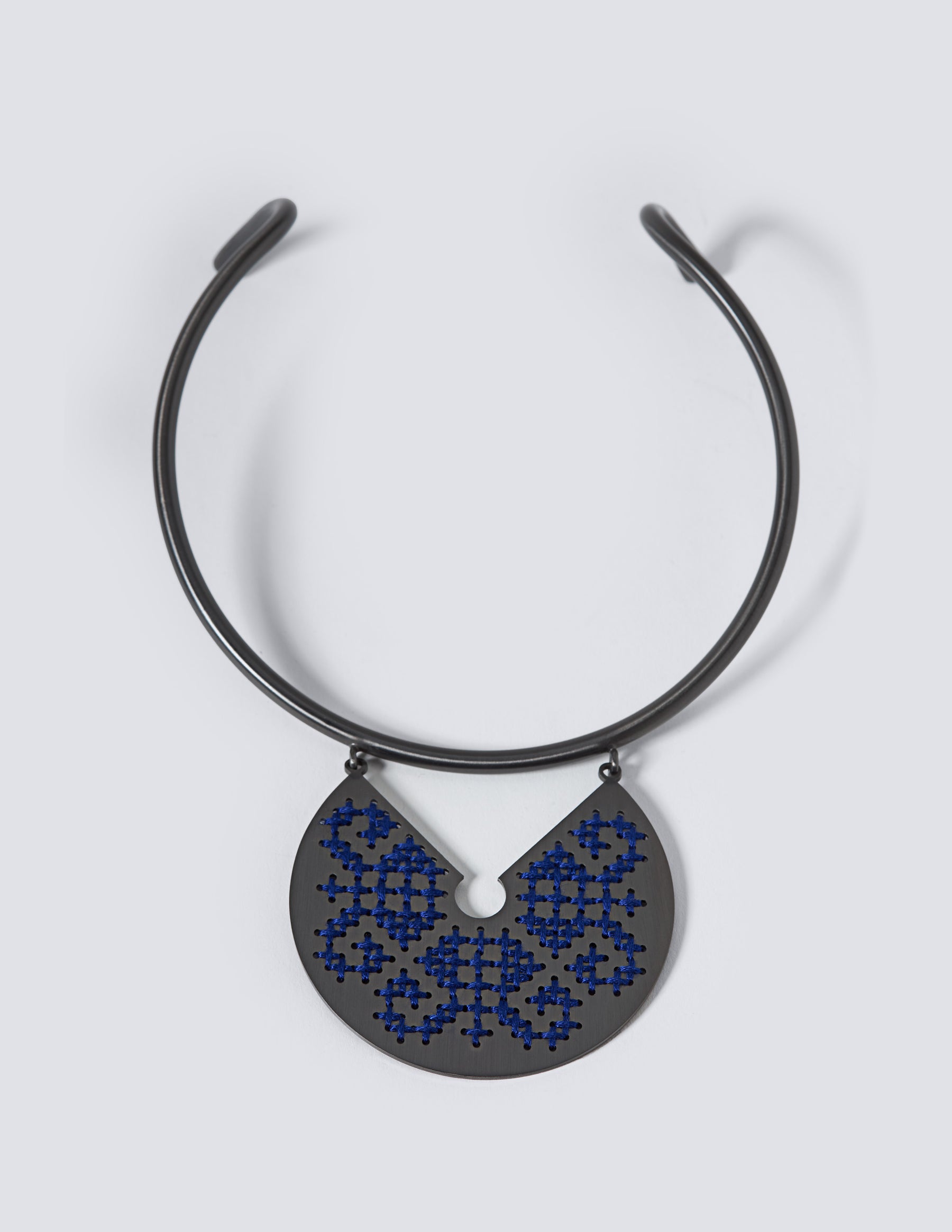 Snake Goddess Black Necklace - CHARALAMPIA