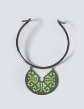 Snake Goddess Black Necklace - CHARALAMPIA