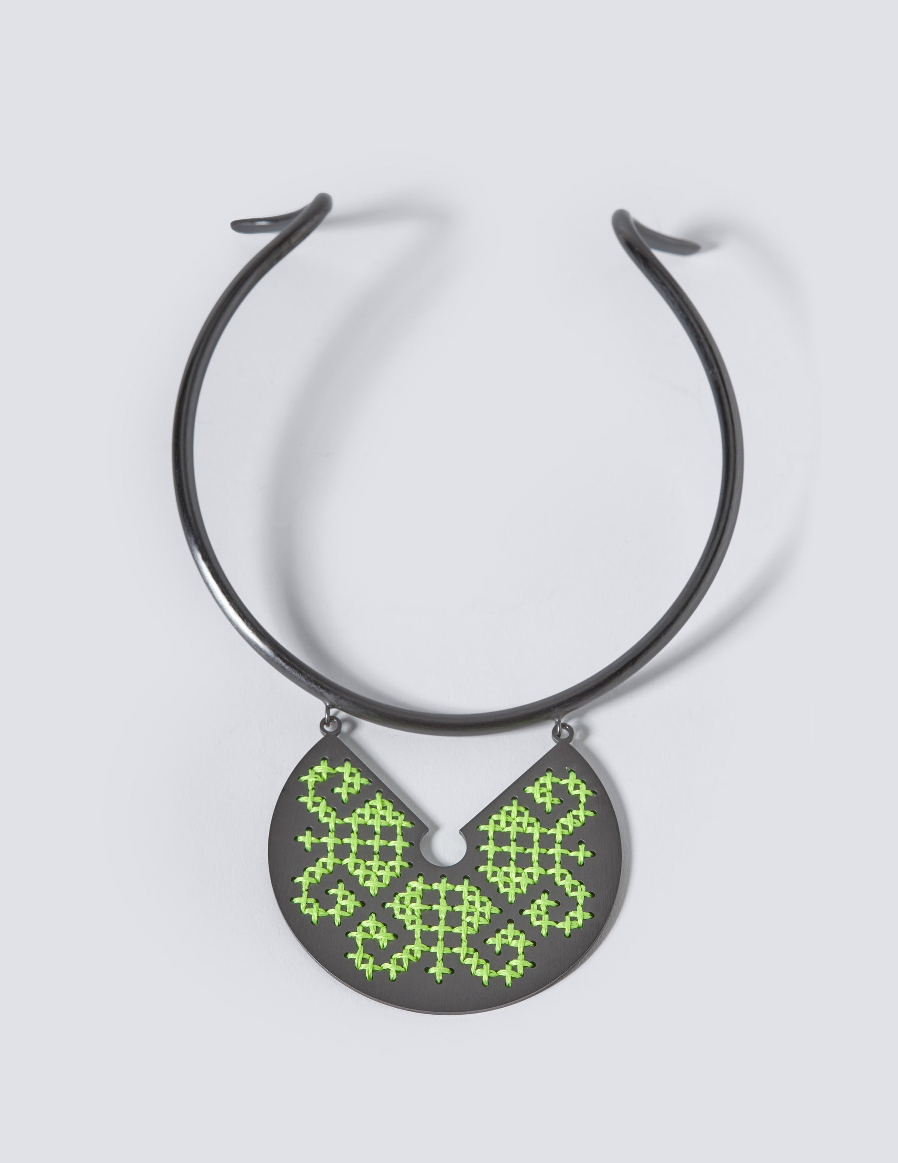 Snake Goddess Black Necklace - CHARALAMPIA